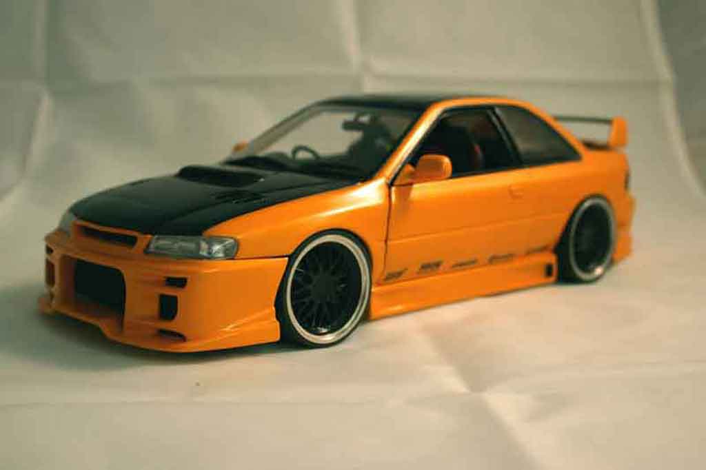Subaru Impreza Type R gt turbo sti orange 1/18 Autoart