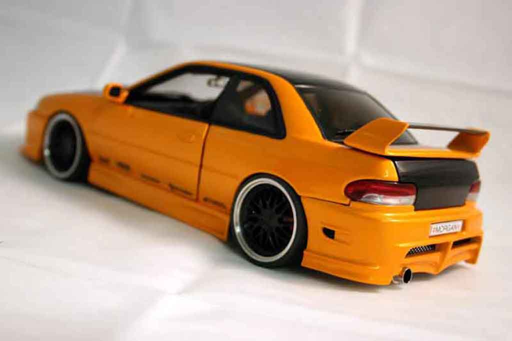 Subaru Impreza Type R gt turbo sti orange 1/18 Autoart