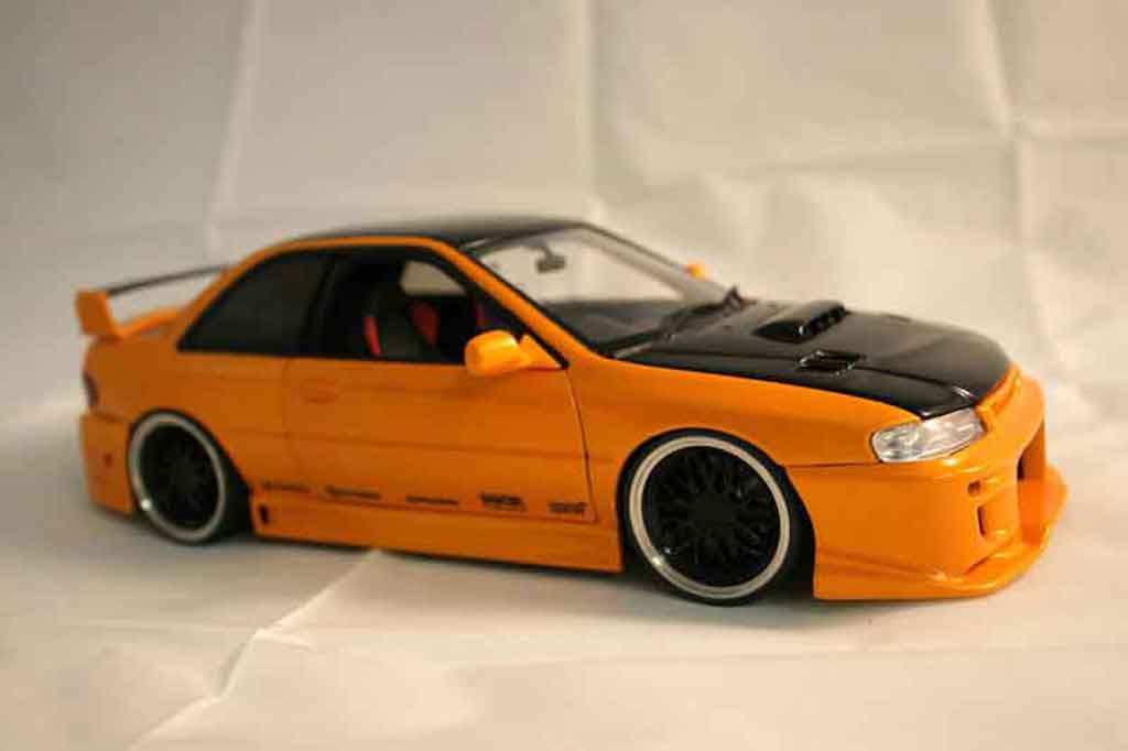 Subaru Impreza Type R gt turbo sti orange 1/18 Autoart