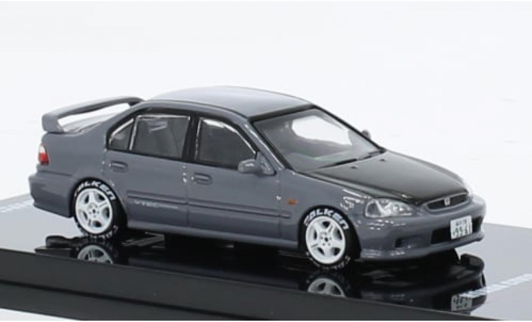 Honda Civic 1/64 INNO64 Ferio Si (EK) grey/carbon RHD 1:64 diecast model cars