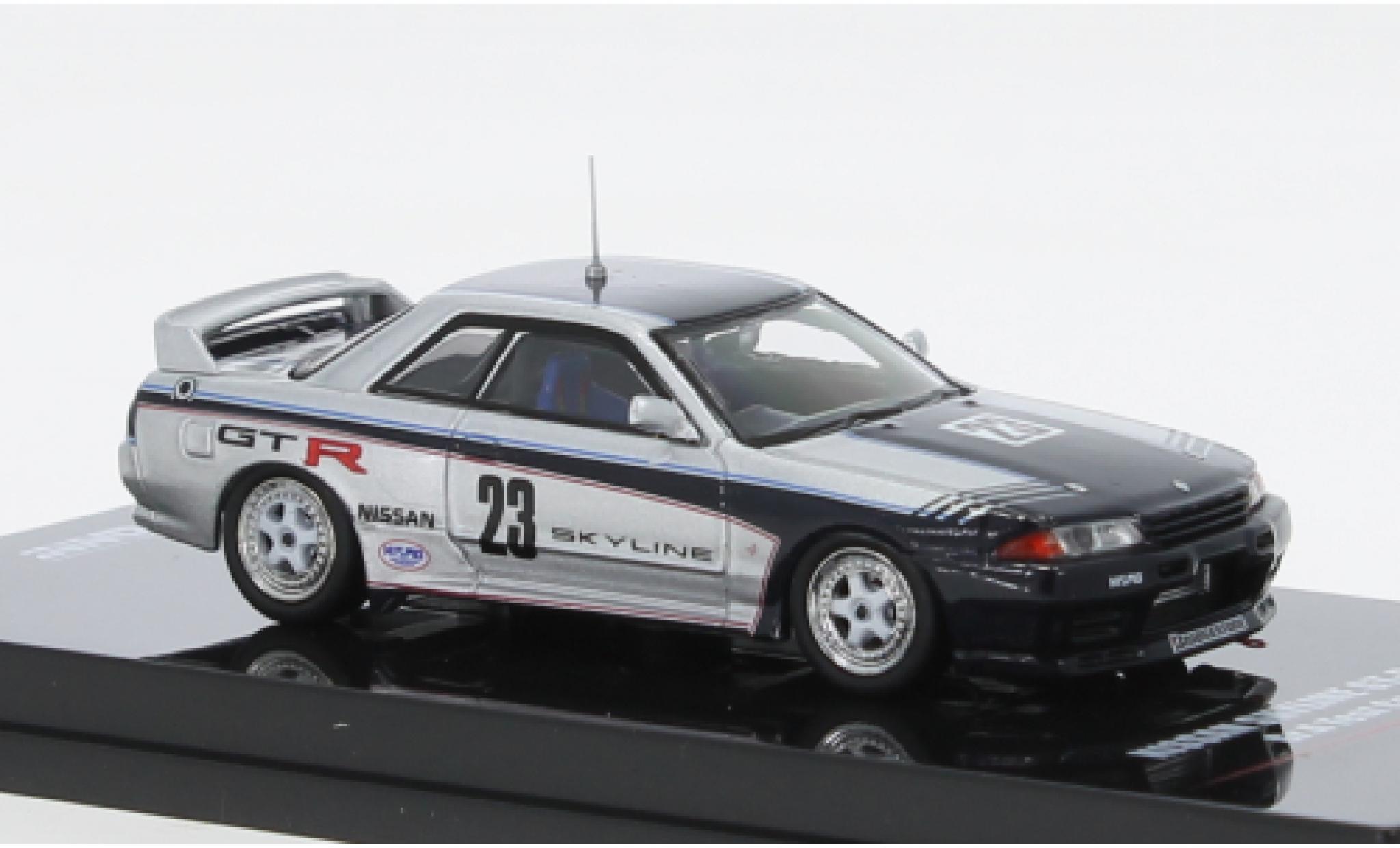Nissan Skyline 1/64 INNO64 GT-R (R32) Gr.A d/blue fonc&eacute; RHD diecast model cars