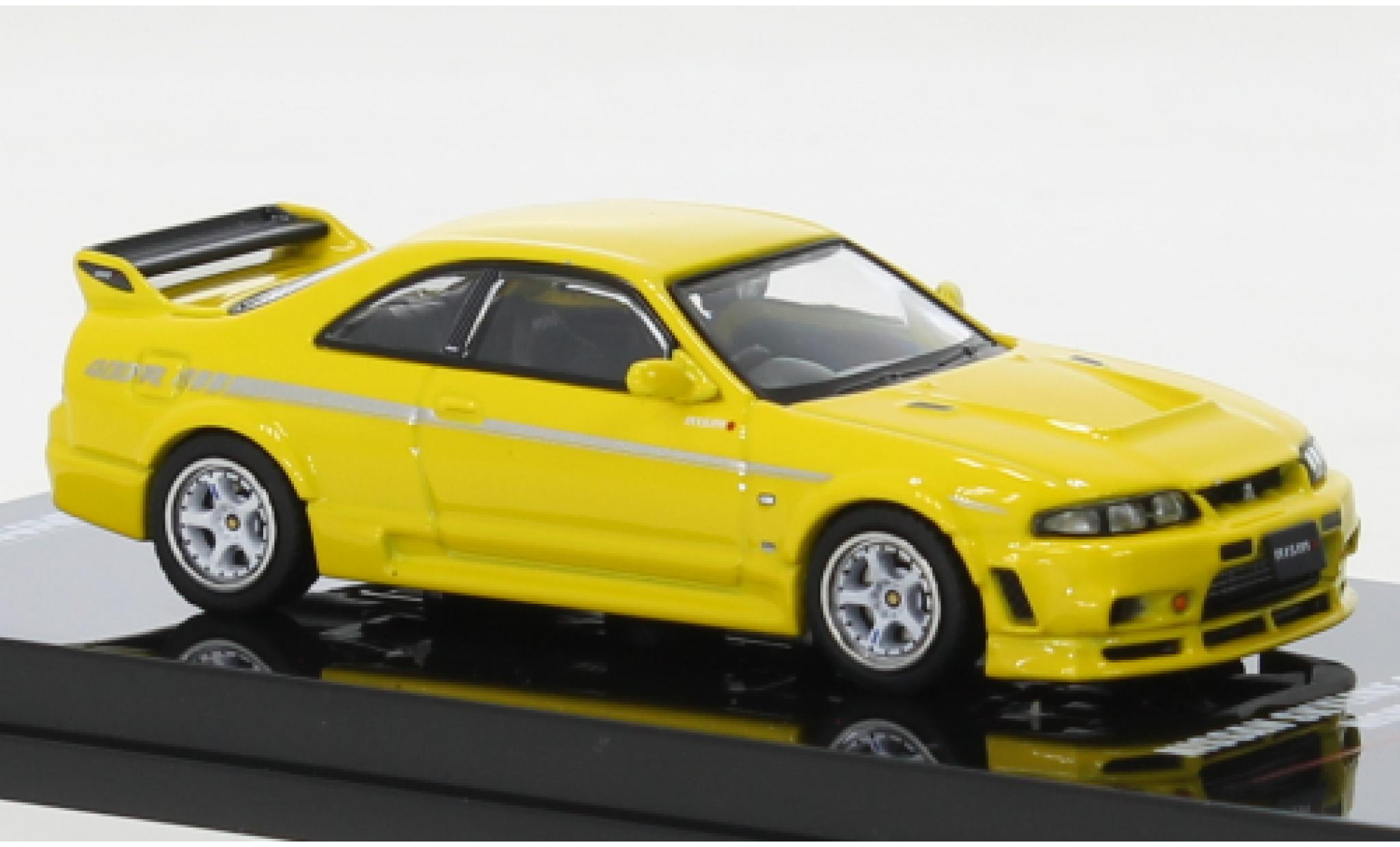 Nissan Skyline 1/64 INNO64 GT-R (R33) Nismo 400 R yellow RHD diecast model cars
