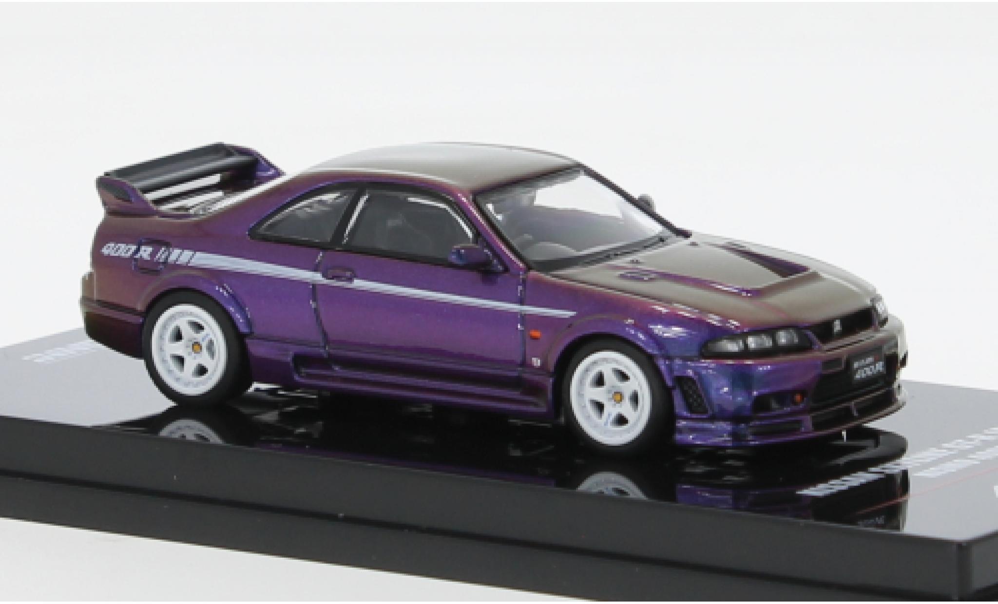 Nissan Skyline 1/64 INNO64 GT-R (R33) Nismo 400 R metallise purple RHD diecast model cars