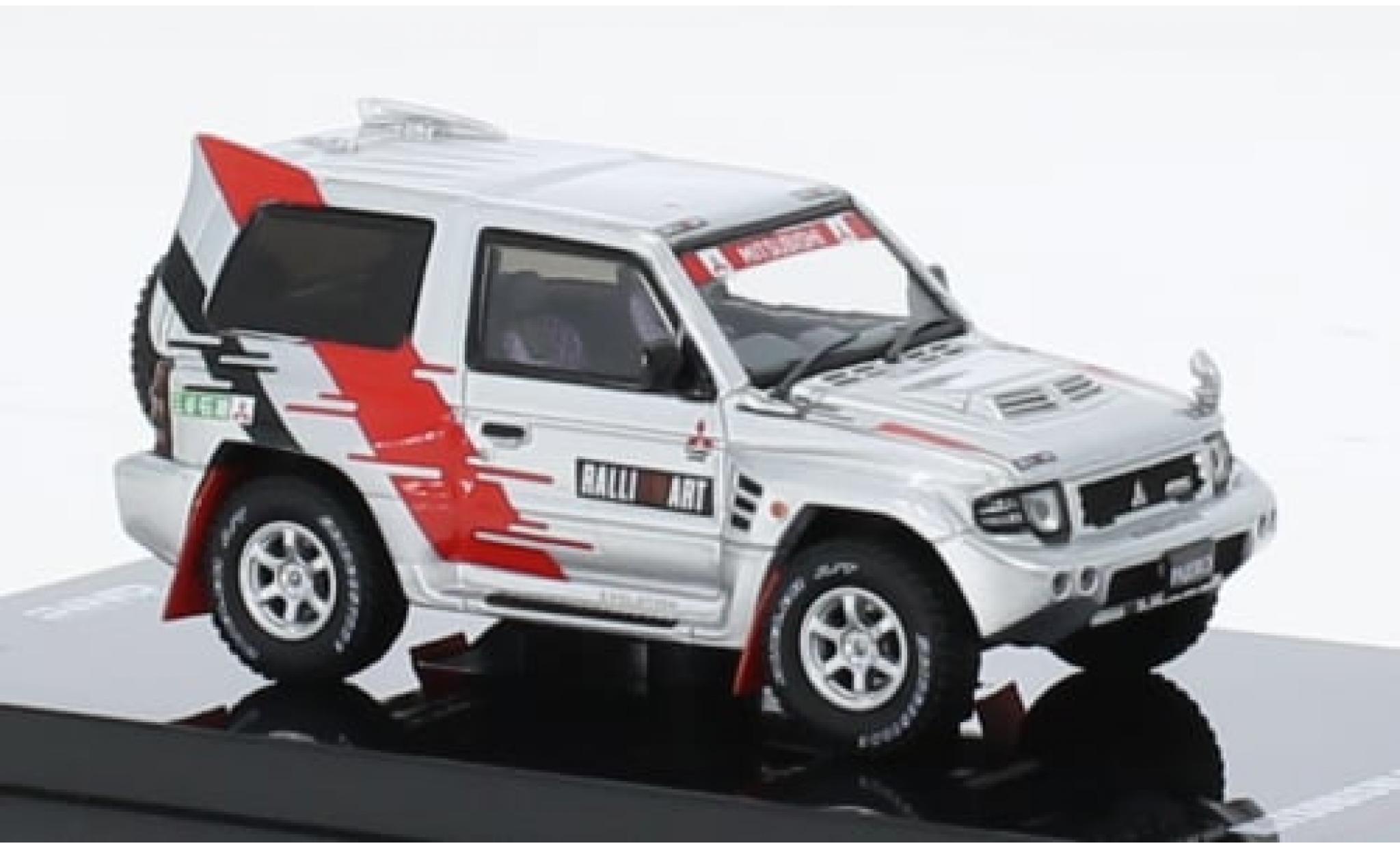 Mitsubishi Pajero 1/64 INNO64 Evolution Ralliart silver/Dekor RHD 1:64 diecast model cars