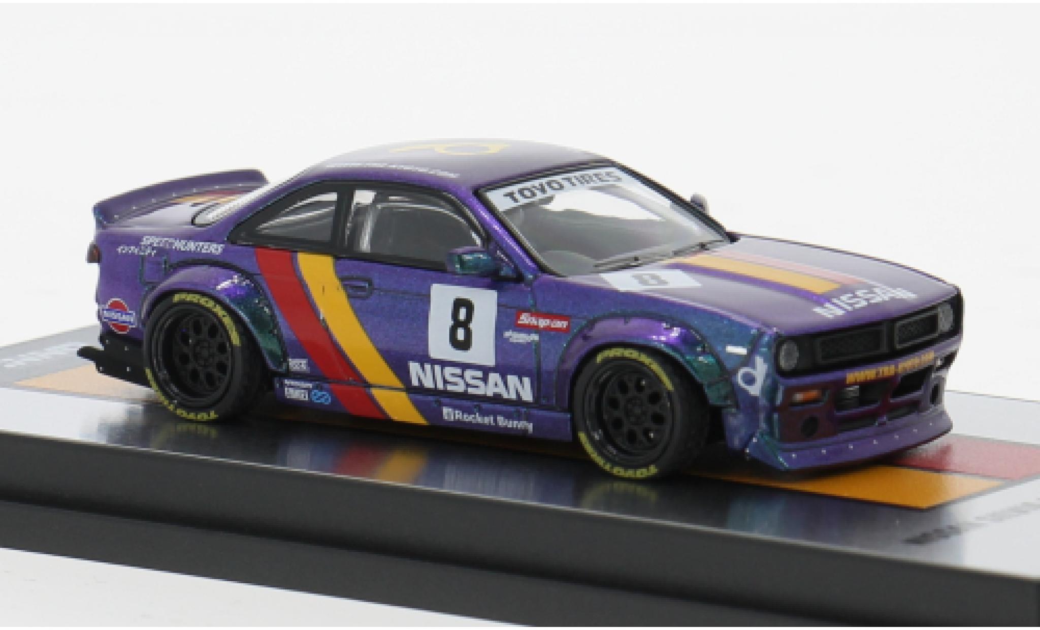 Nissan Silvia 1/64 INNO64 (S14) Boss purple/Dekor 1:64 diecast model cars