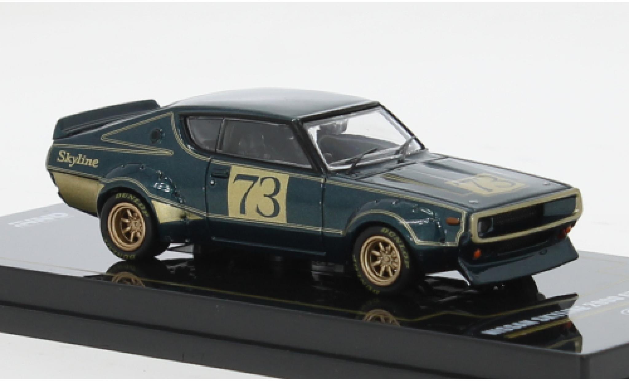 Nissan Skyline 1/64 INNO64 2000 GT-R (KPGC110) green/gold 1972 1:64 diecast model cars