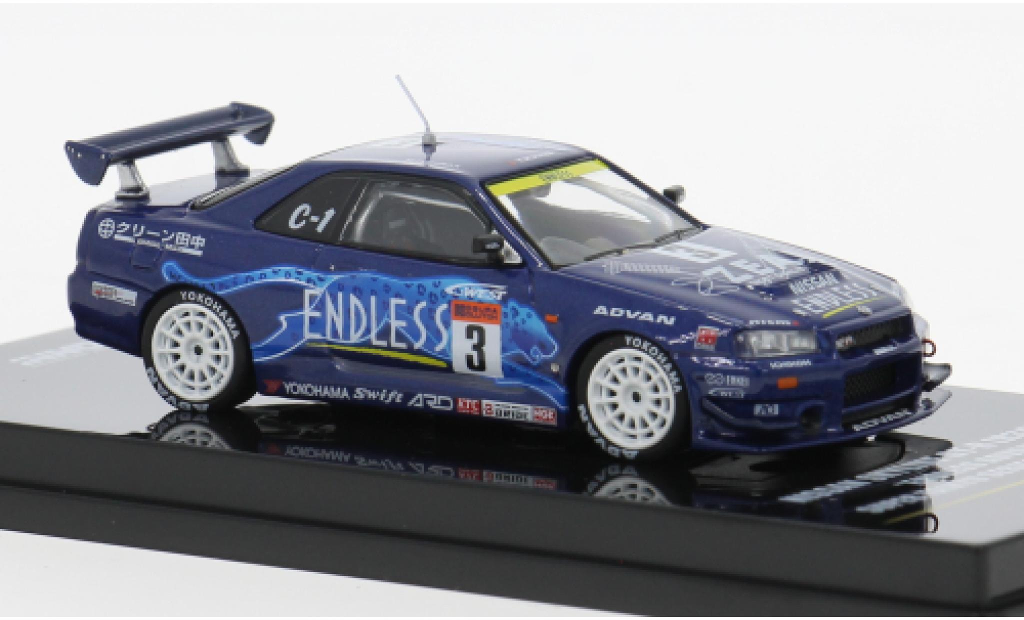Nissan Skyline 1/64 INNO64 GTR (R34) Super Taikyu 2002 Endless Advan #3 1:64 diecast model cars