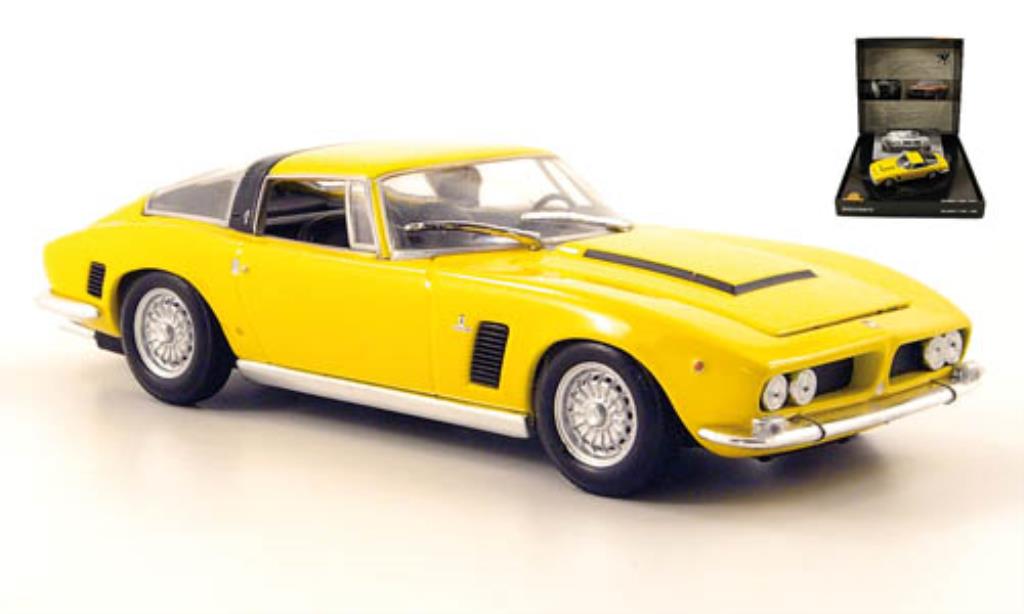 ISO Grifo 1/43 Minichamps yellow mit Heft und Pinn in Pras.-Box 1968 diecast model cars