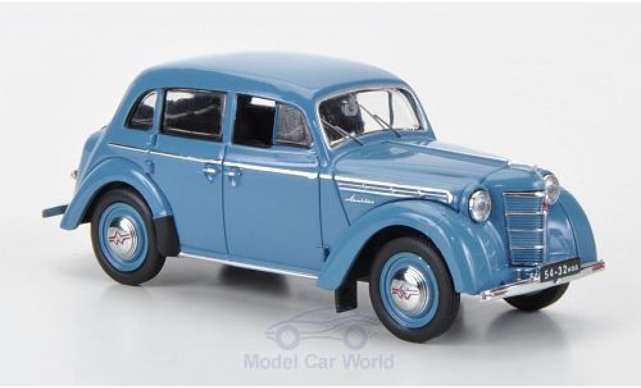 Moskwitsch 400 1/18 IST Models blue 1954 diecast model cars