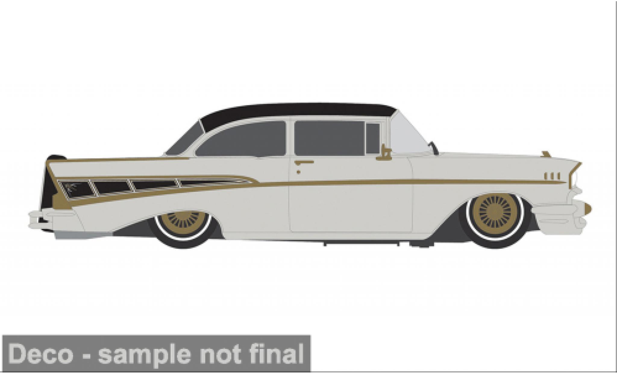 Chevrolet Bel Air 1/64 IXO America - Lowrider grey 1957 1:64 diecast model cars