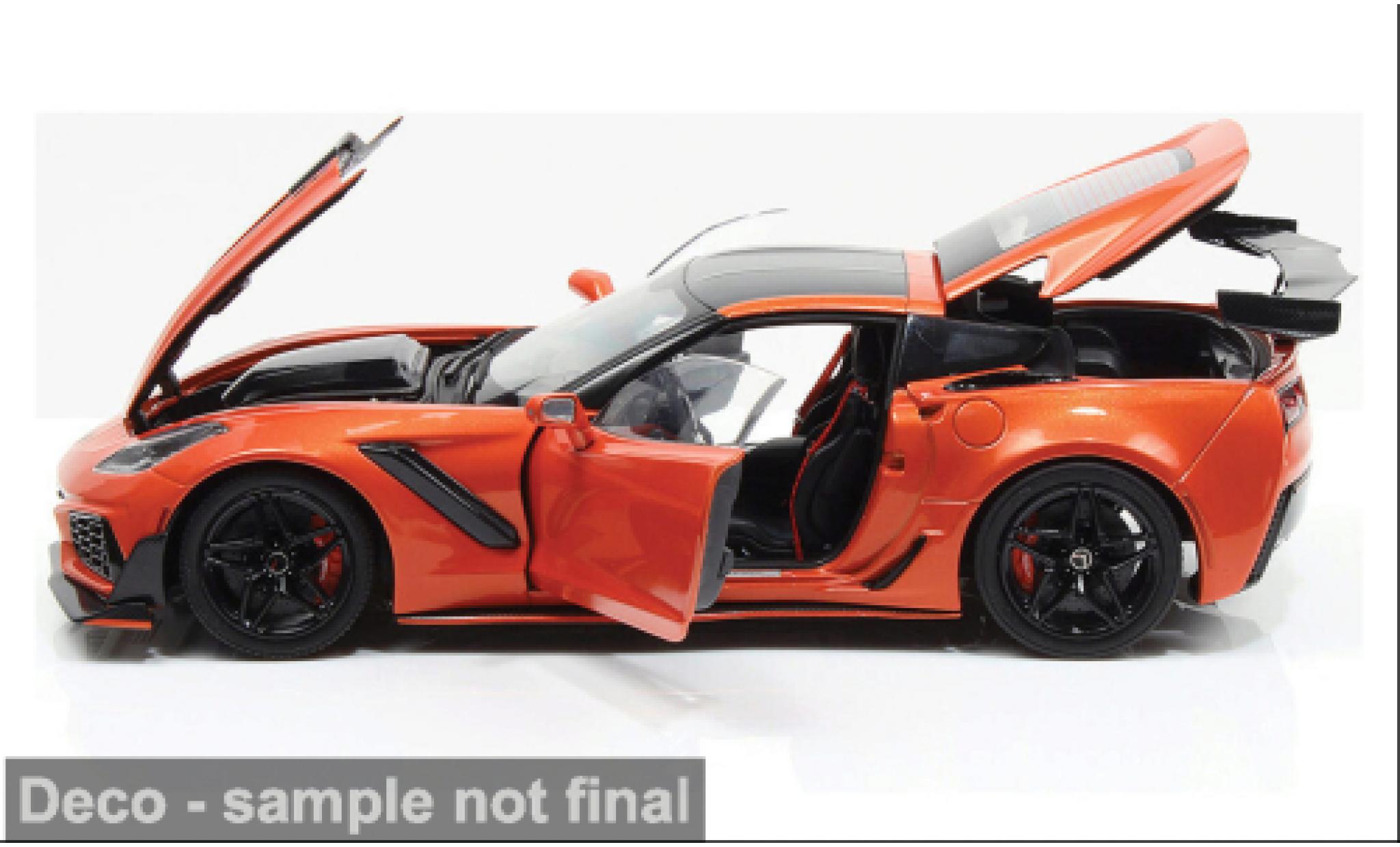 Chevrolet Corvette 1/18 IXO America ZR1 orange/black 2019 1:18 diecast model cars