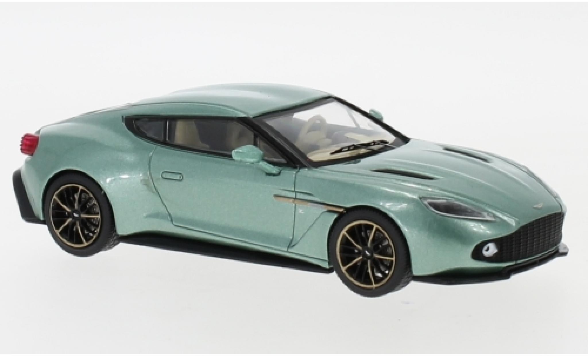 Aston Martin V12 1/43 IXO Vanquish Zagato metallic green 2016 diecast model cars
