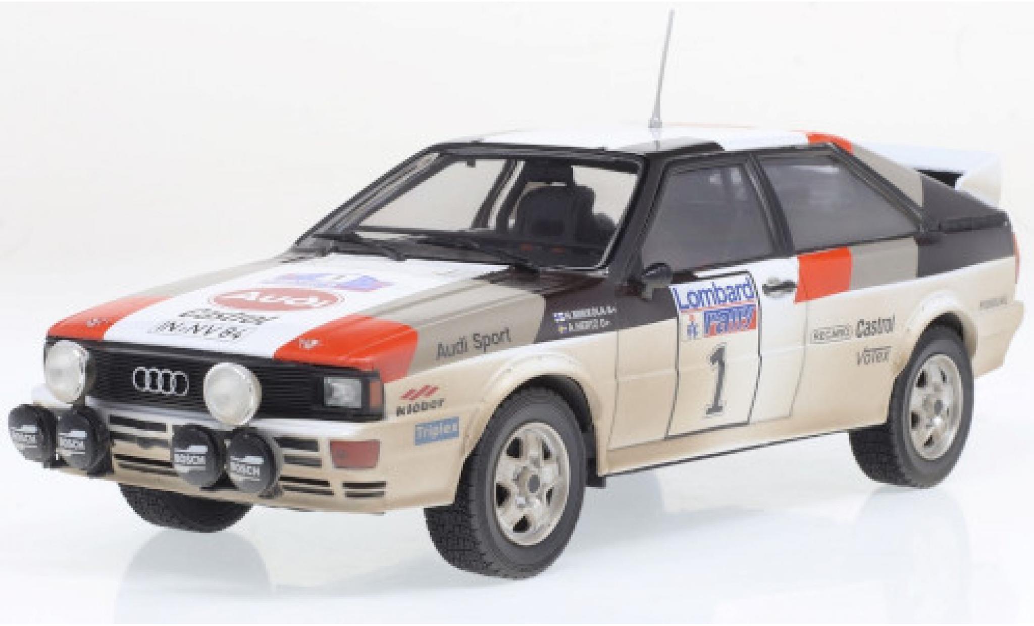 Audi Quattro 1/24 IXO A1 No.1 RAC Rally 1982 mit Rennspuren H.Mikkola/A.Hertz diecast model cars