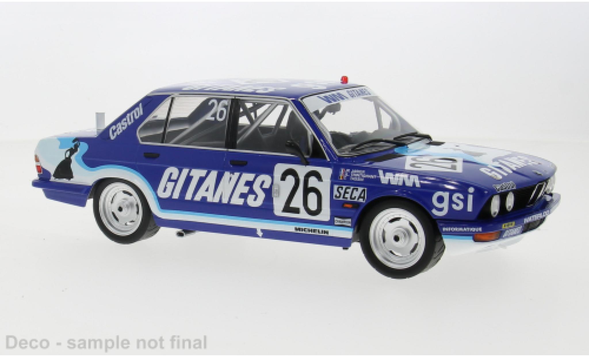 Bmw 528 1/18 IXO i (E28) No.26 24h Spa 1982 1:18 diecast model cars