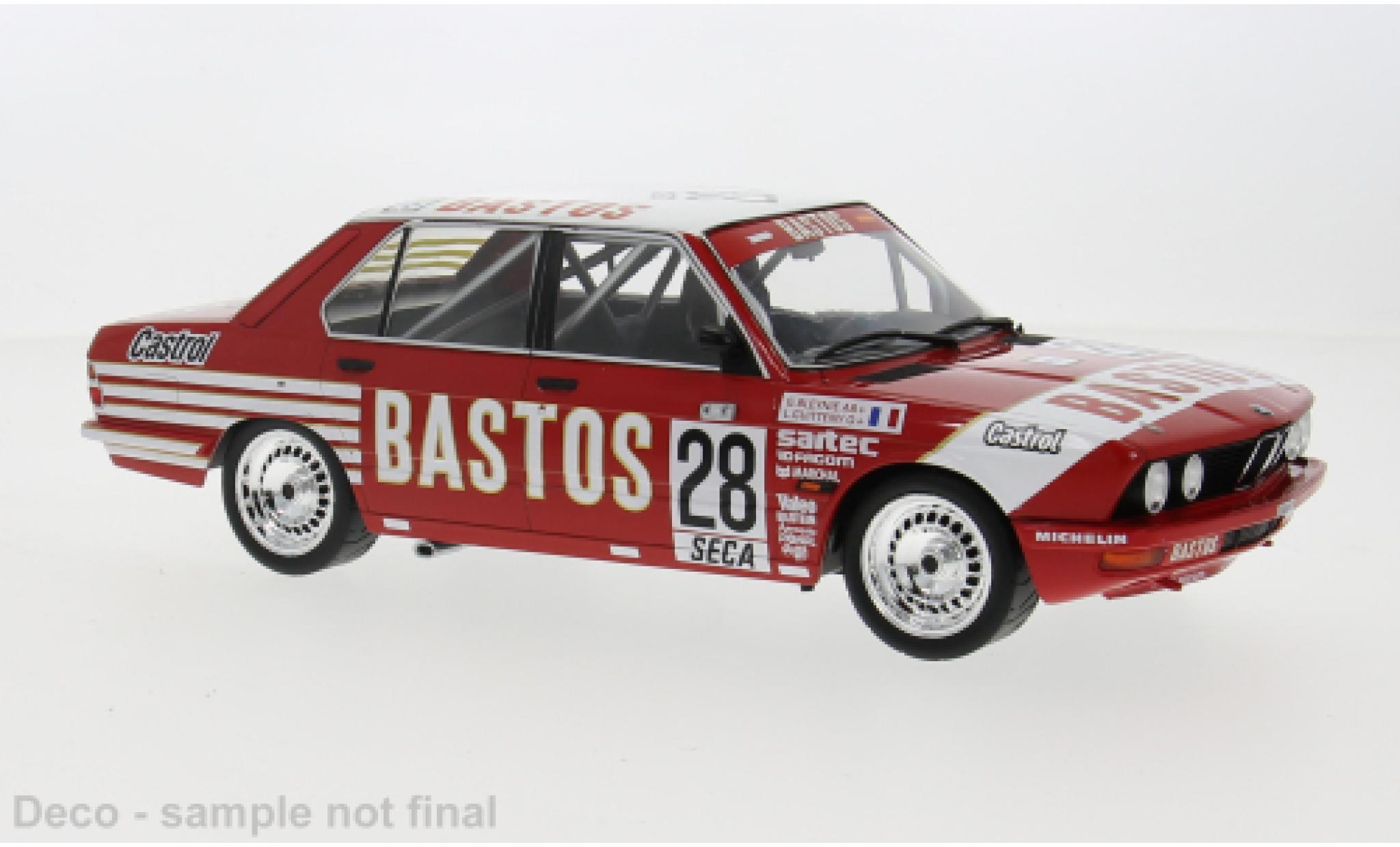 Bmw 528 1/18 IXO i (E28) No.28 24h Spa 1982 1:18 diecast model cars