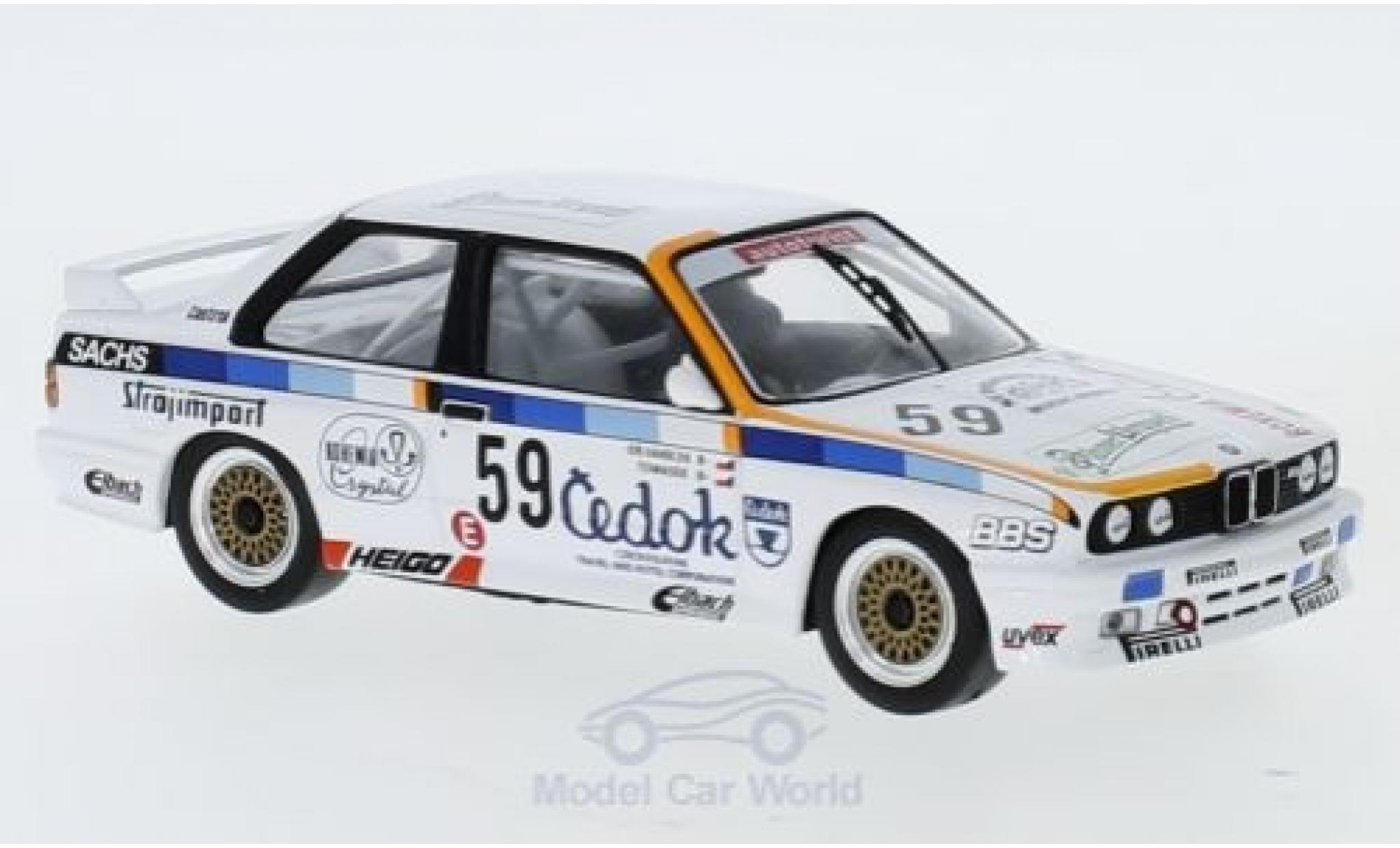 Bmw M3 1/43 IXO (E30) No.59 ETCC 1988 O.Vanicek/V.Tomasek diecast model cars