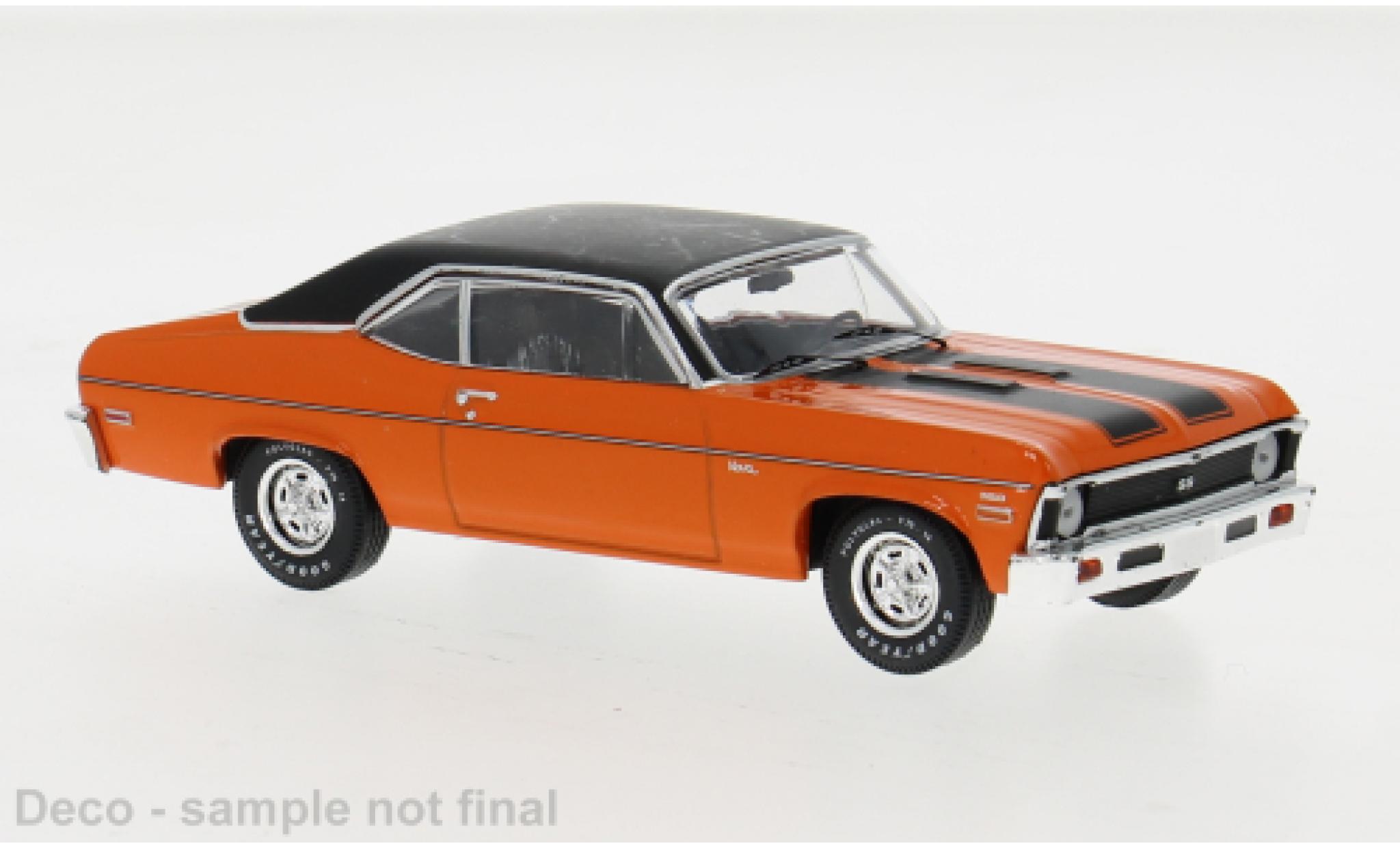 Chevrolet Nova 1/43 IXO SS orange/black 1971 1:43 diecast model cars