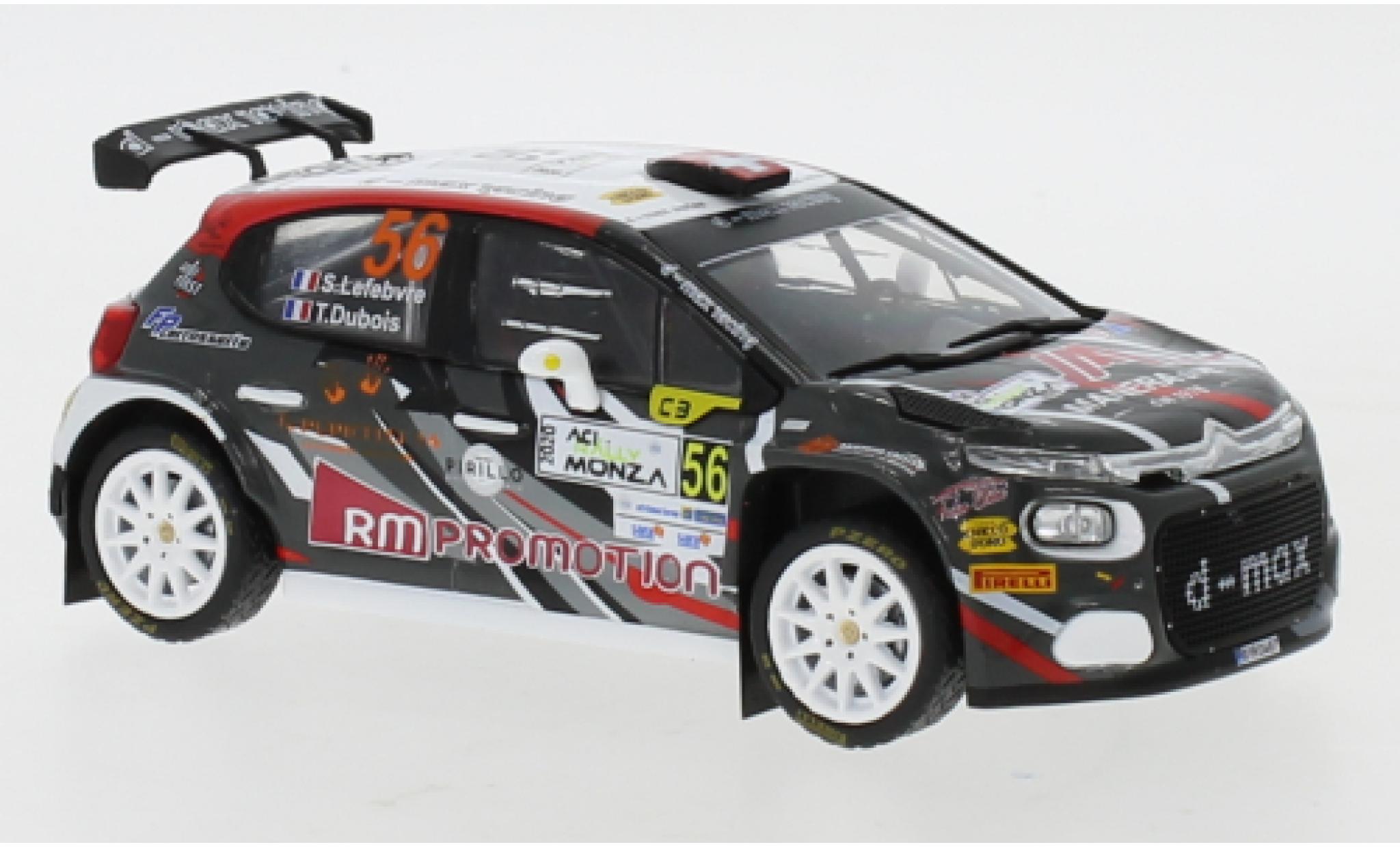 Citroen C3 1/43 IXO R5 No.56 WRC Rally Monza 2020 S.Lefebvre/T.Dubios diecast model cars