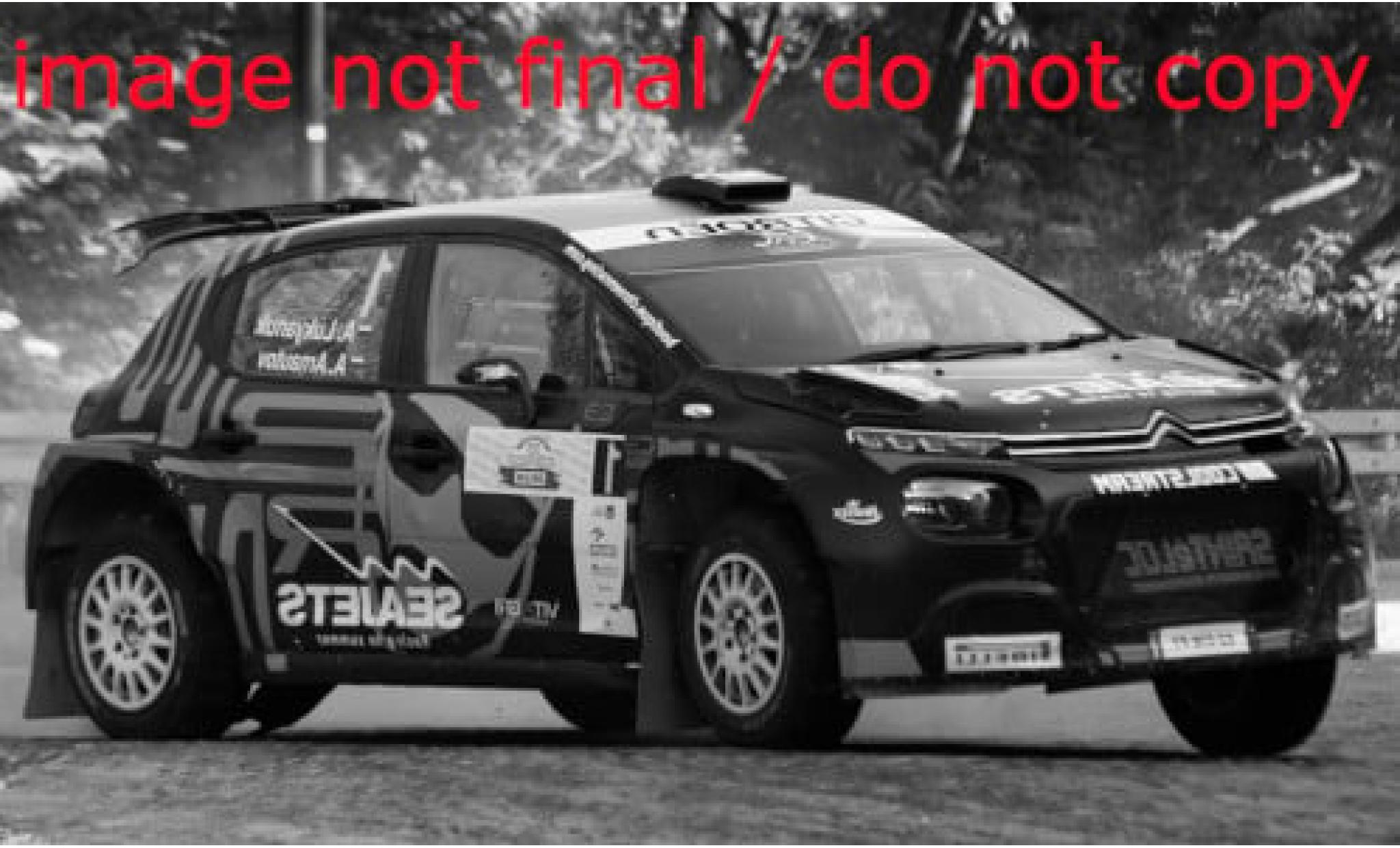 Citroen C3 1/43 IXO Rally2 No.1 Racing Seajets ERC Rally Polen 2021 1:43 diecast model cars