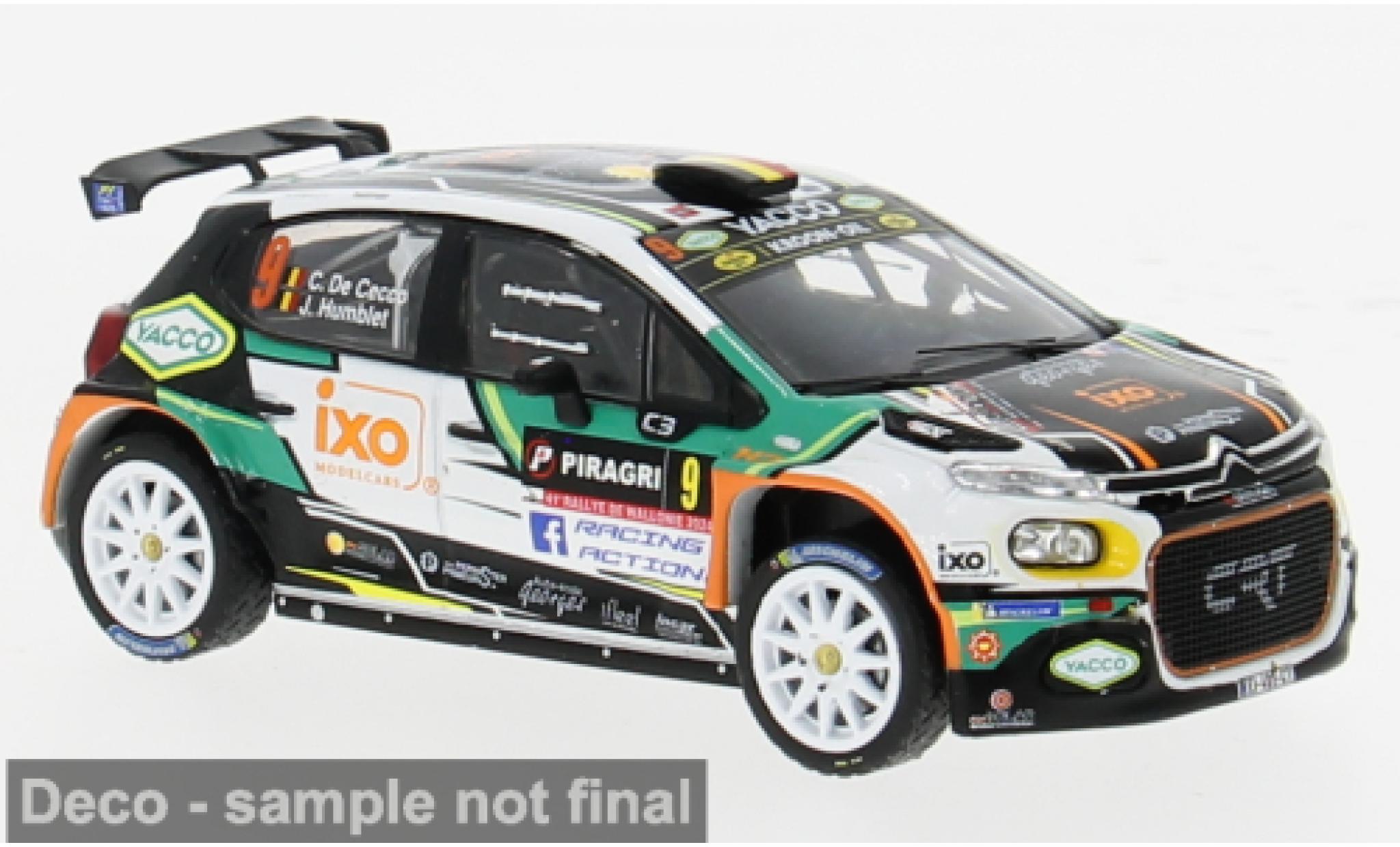 Citroen C3 1/43 IXO Rally2 Rally WM Rally Wallonien 2024 #9 1:43 diecast model cars