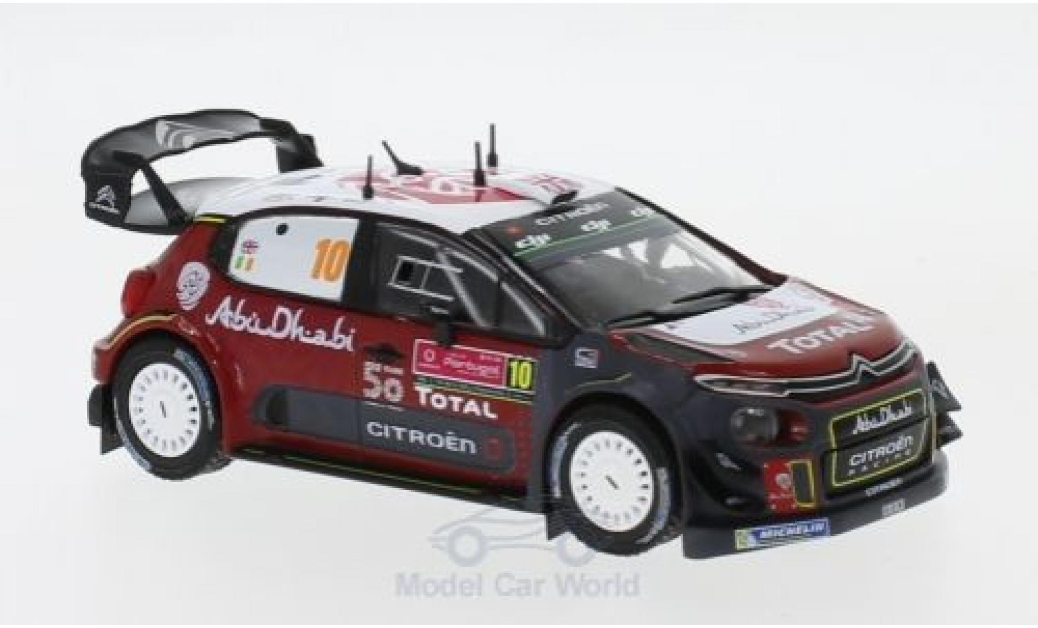 Citroen C3 1/43 IXO WRC No.10 Rally WM Rally Portugal 2018 K.Meeke/P.Nagle diecast model cars