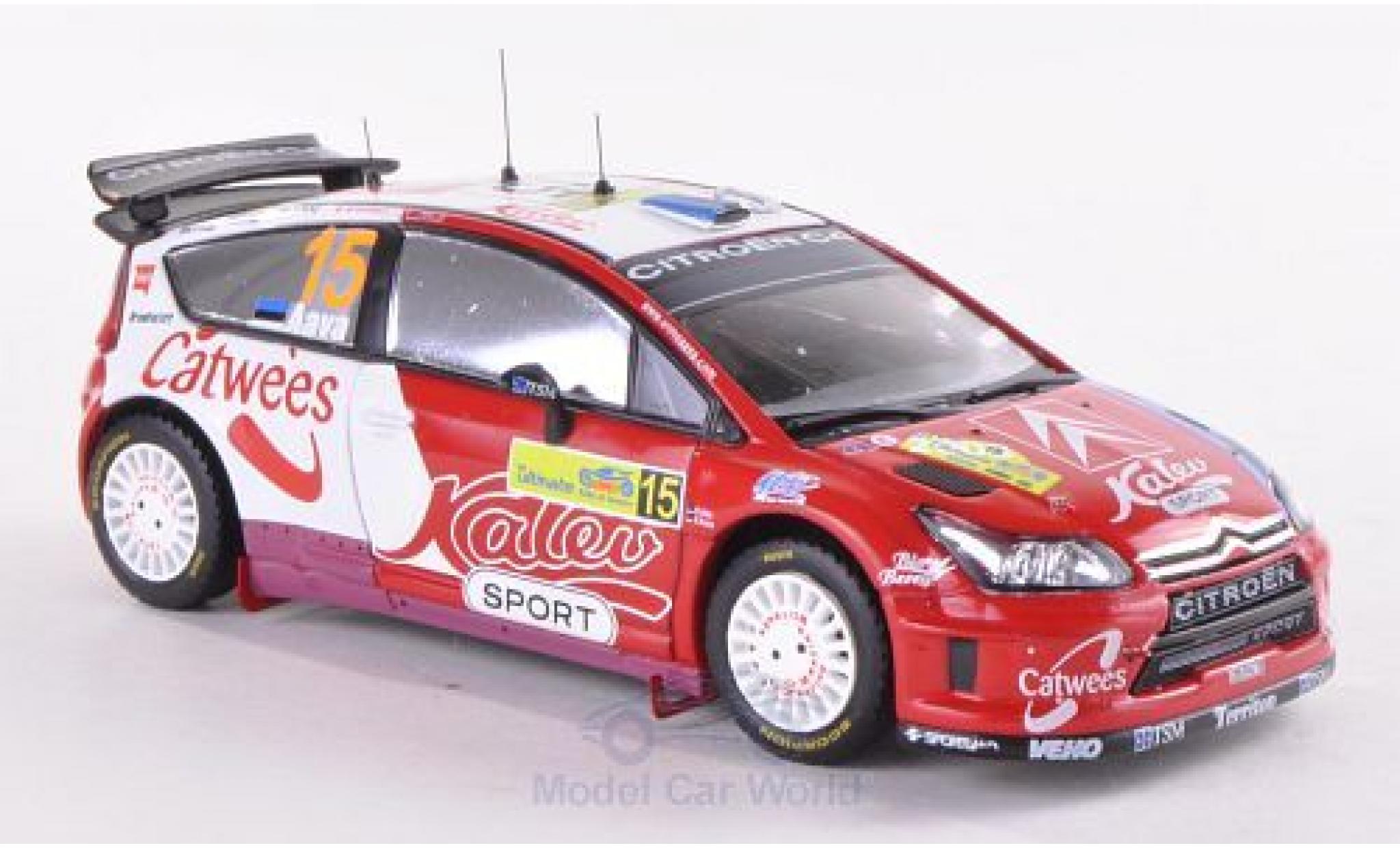 Citroen C4 WRC 1/43 IXO WRC No.15 Kalev Sport Rally WM Rally Griechenland 2008 /K.Sikk diecast model cars