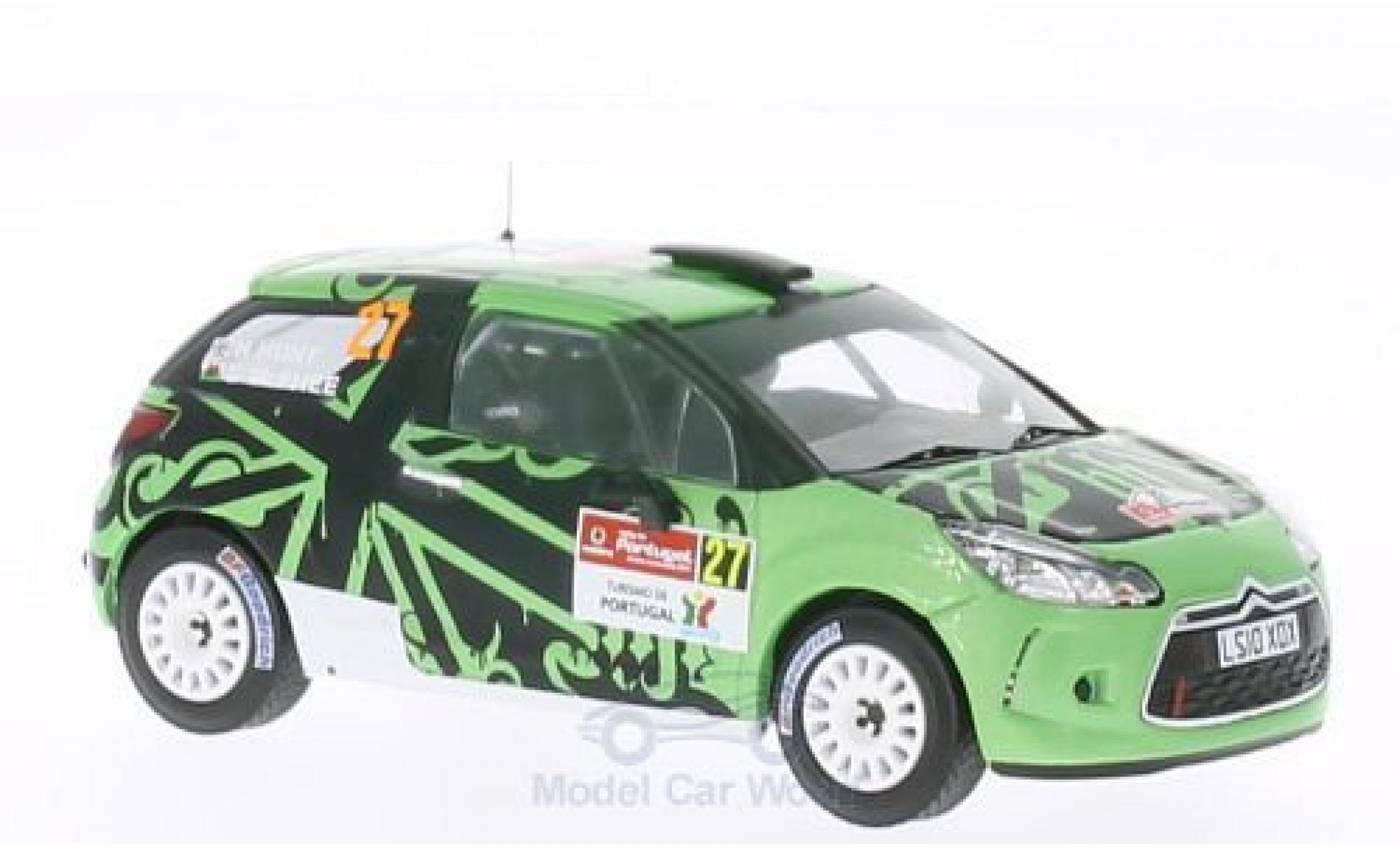 DS Automobiles DS3 R3 1/43 IXO Citroen R3 No.27 Rally Portugal 2011 diecast model cars