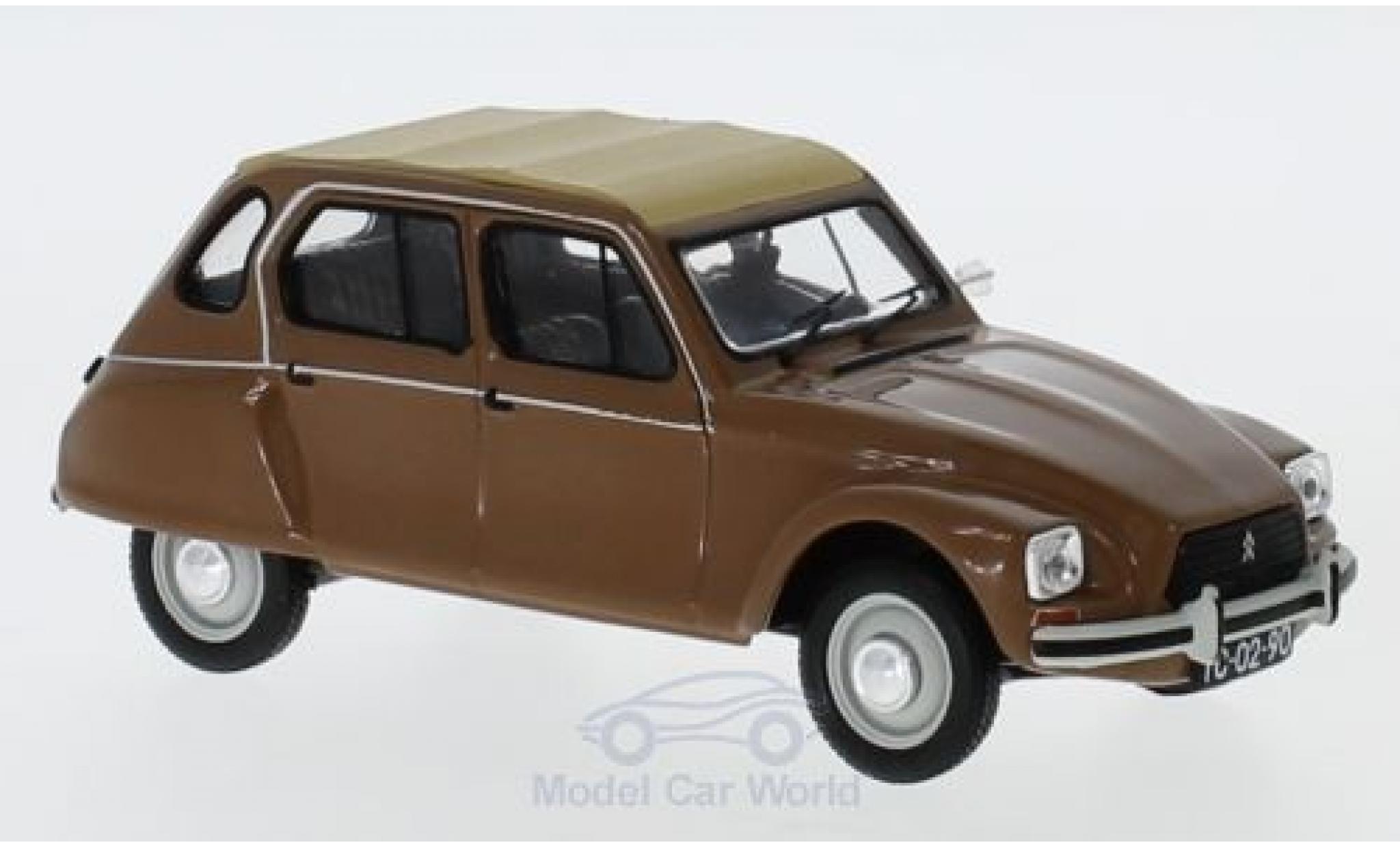 Citroen Dyane 1/43 IXO Nazare brown/beige 1982 diecast model cars