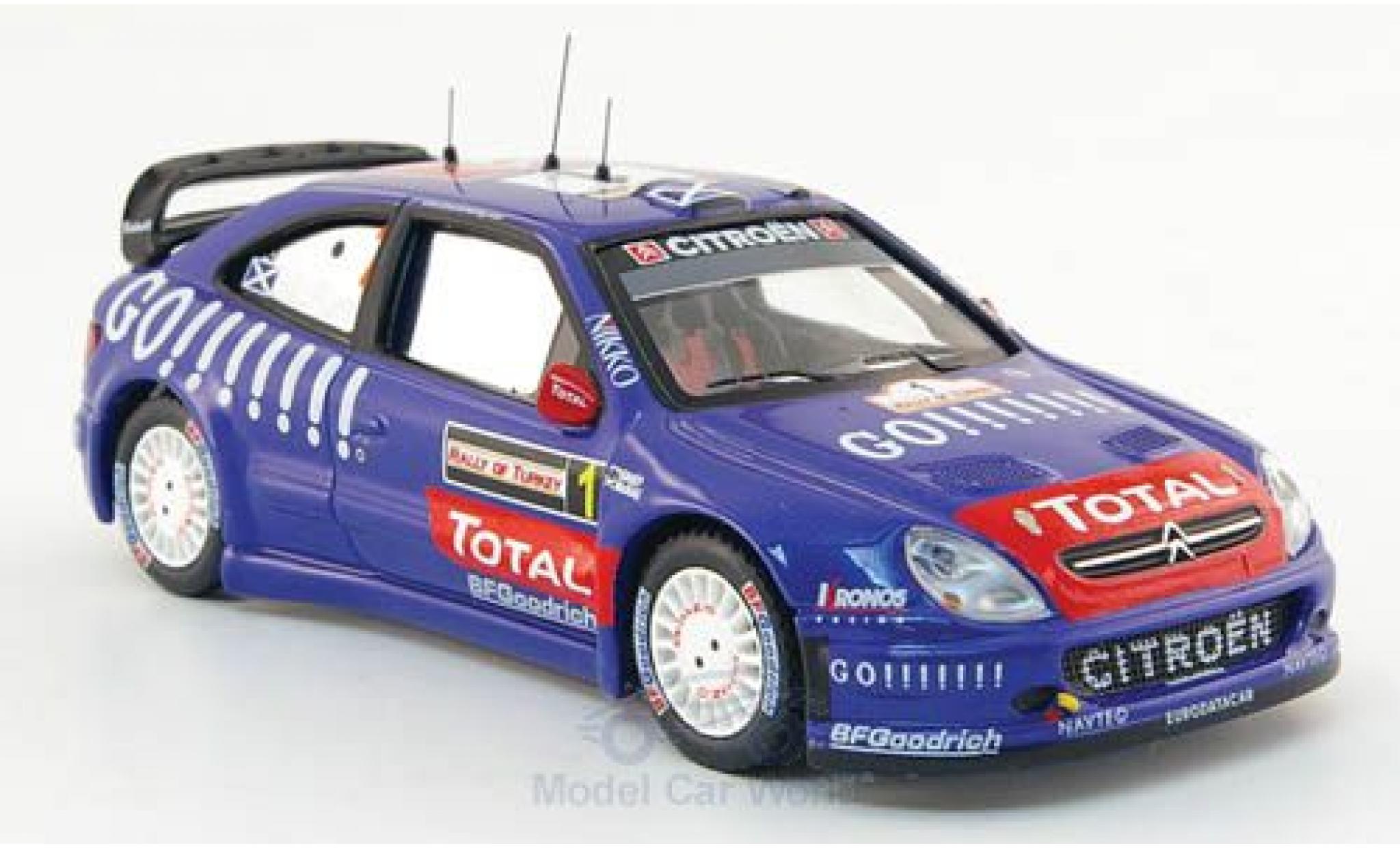 Citroen Xsara 1/43 IXO WRC No.1 Rally T&uuml;rkei 2006 C.McRae/N.Grist diecast model cars