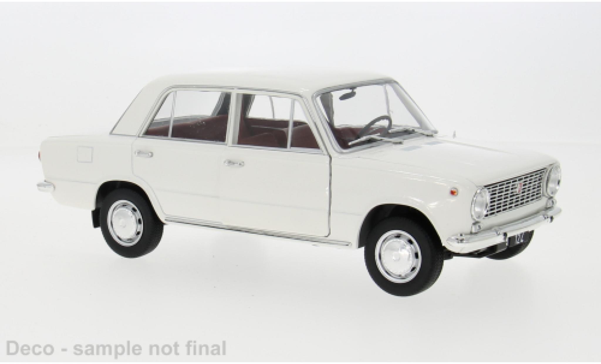 Fiat 124 1/18 IXO white 1970 1:18 diecast model cars