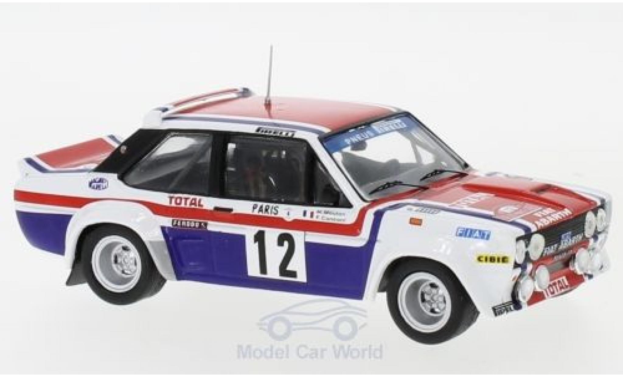 Fiat 131 1/43 IXO Abarth No.12 Rally WM Rally Monte Carlo 1979 M.Mouton/F.Conconi diecast model cars