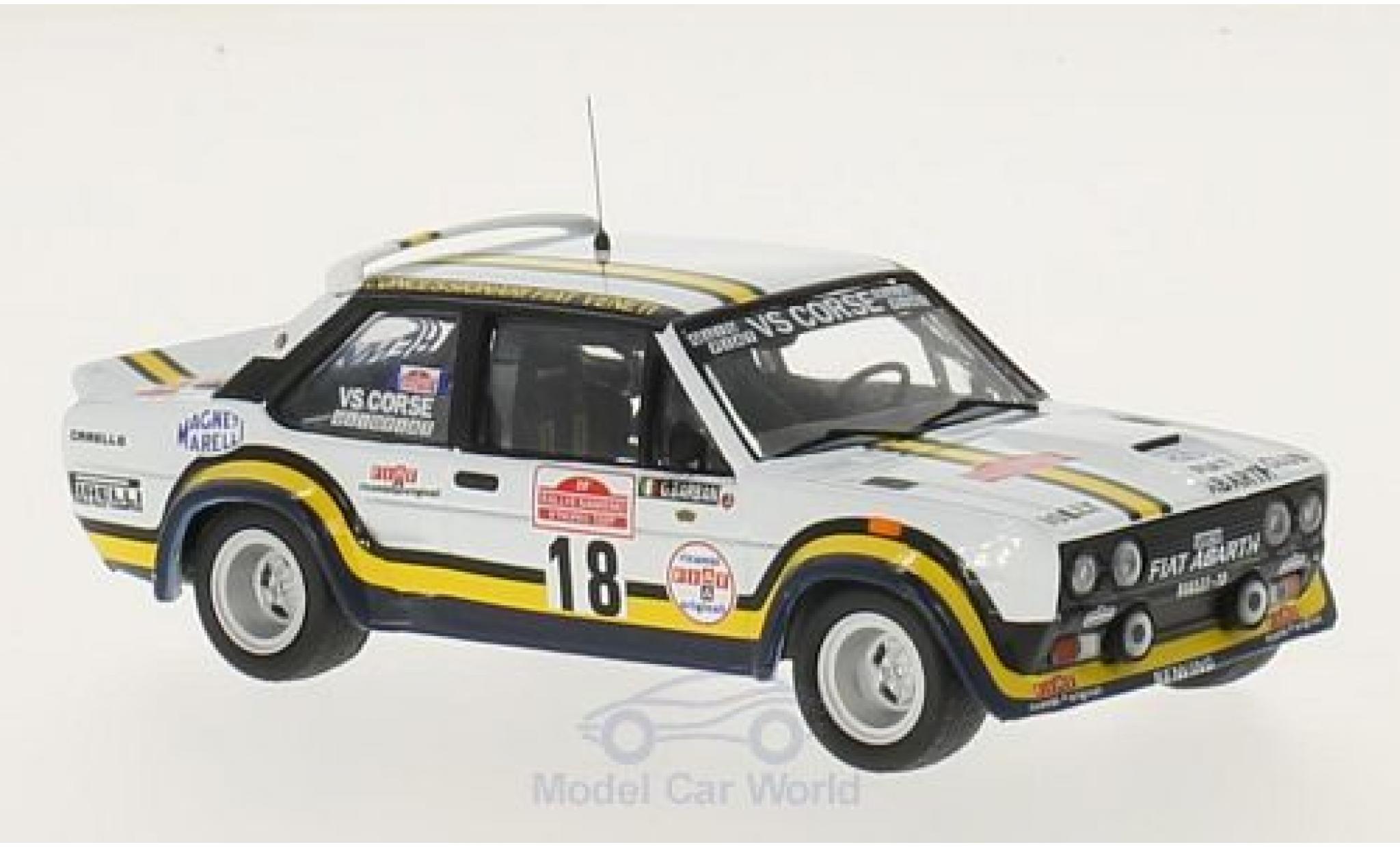 Fiat 131 1/43 IXO Abarth No.18 VS Corse Rally WM Rally Sanremo 1978 A.Pasetti/G.Barban diecast model cars