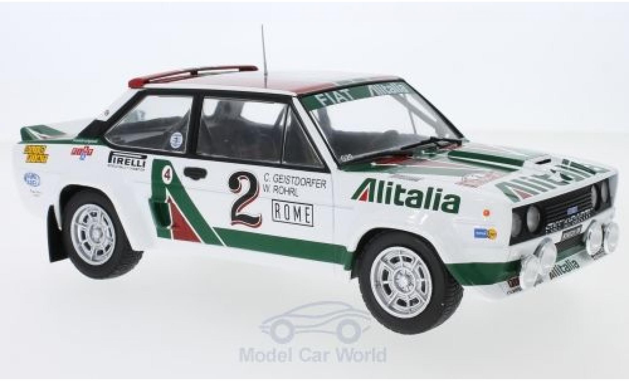 Fiat 131 1/18 IXO Abarth No.2 Alitalia Rally WM Rally Monte Carlo 1978 W.R&ouml;hrl/C.Geistd&ouml;rfer diecast model cars