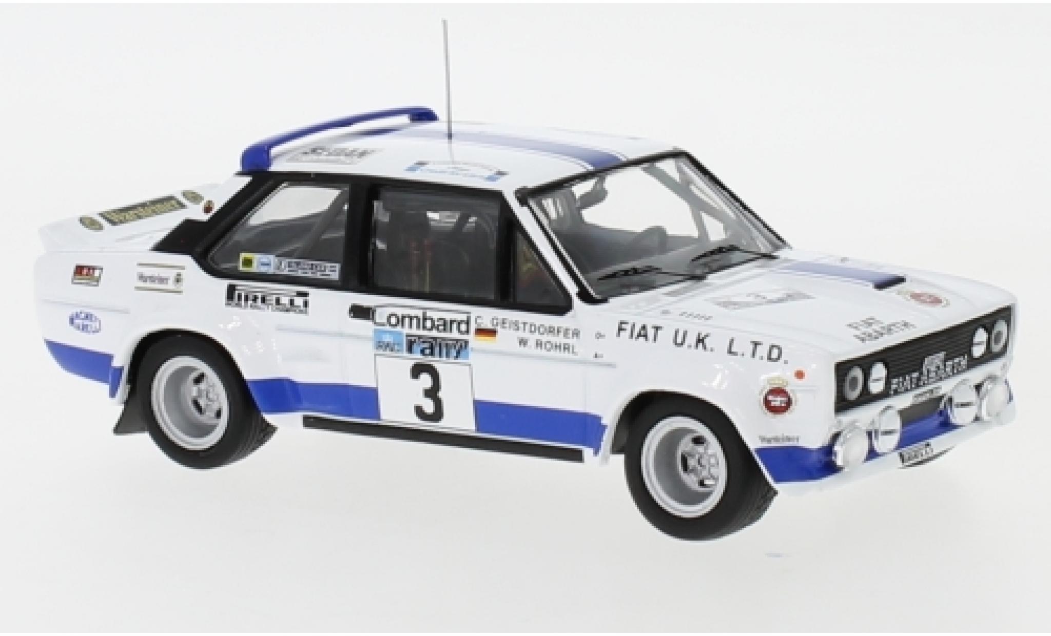 Fiat 131 1/43 IXO Abarth No.3 UK Rally WM RAC Rally 1979 W.R&ouml;hrl/C.Geistd&ouml;rfer diecast model cars