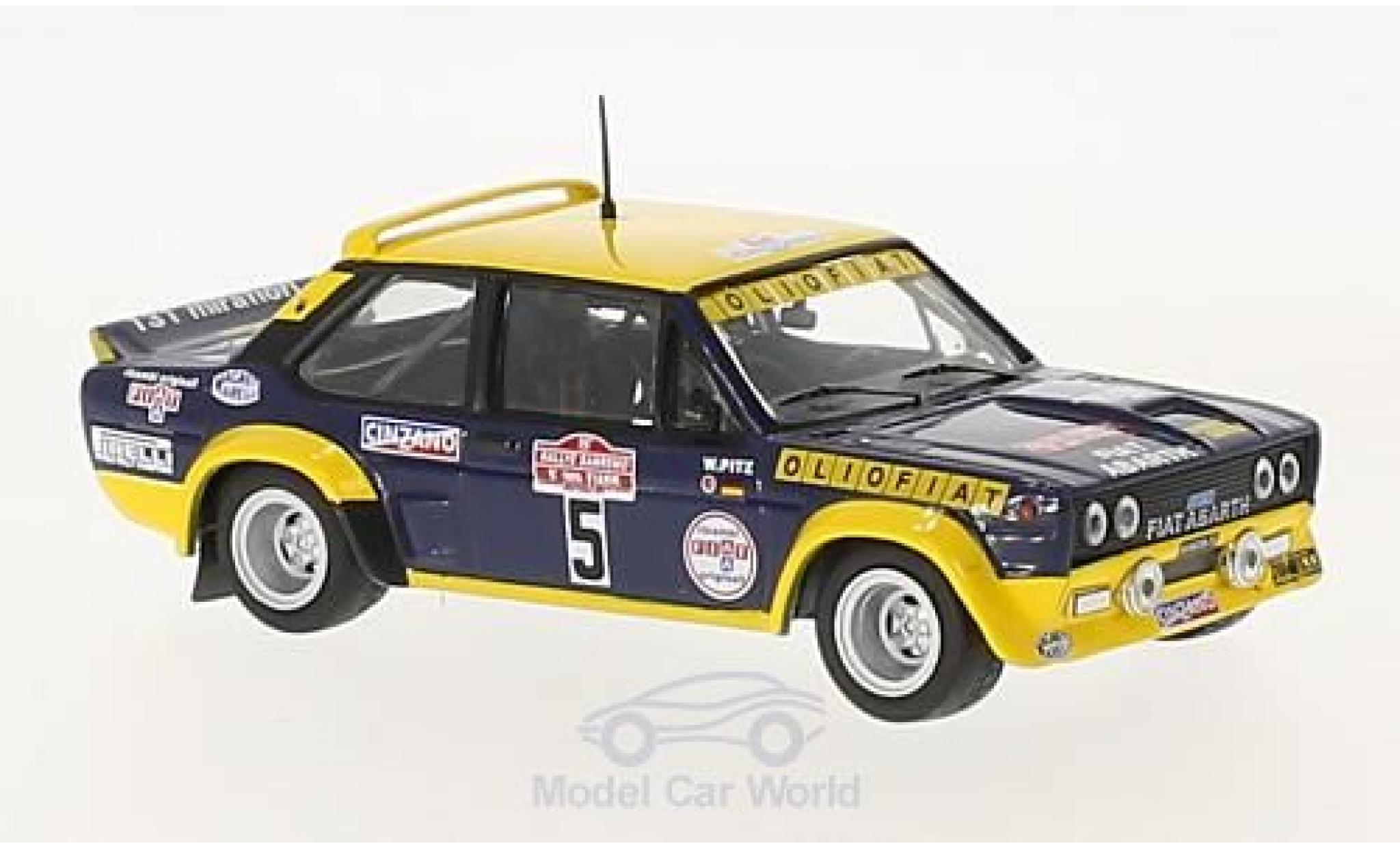 Fiat 131 Abarth 1/43 IXO Abarth No.5 Olio Rally WM Rally San Remo 1977 W.R&ouml;hrl/W.Pitz diecast model cars