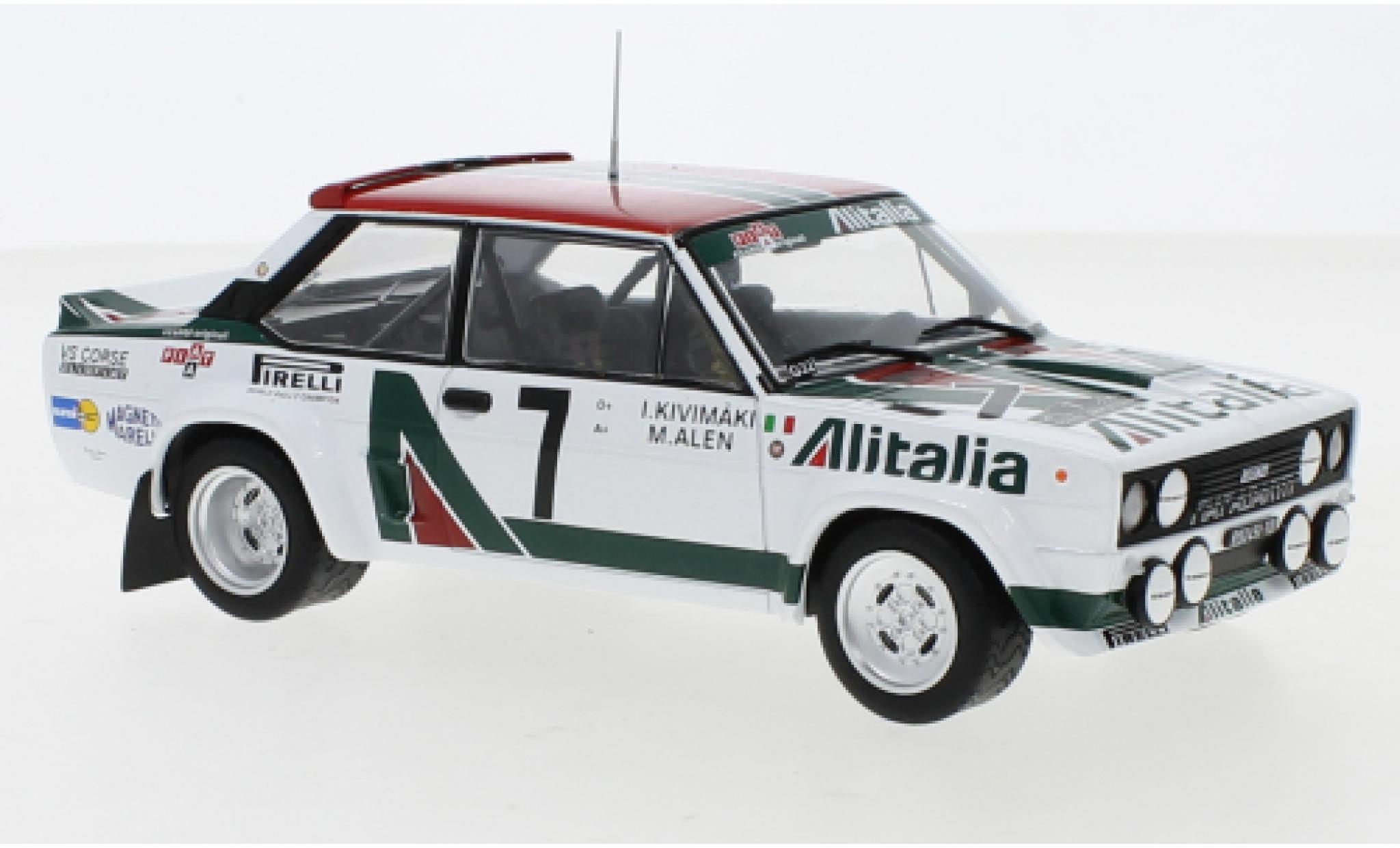 Fiat 131 1/24 IXO Abarth No.5 Rally Acropolis 1978 W.R&ouml;hrl/C.Geistd&ouml;rfer diecast model cars