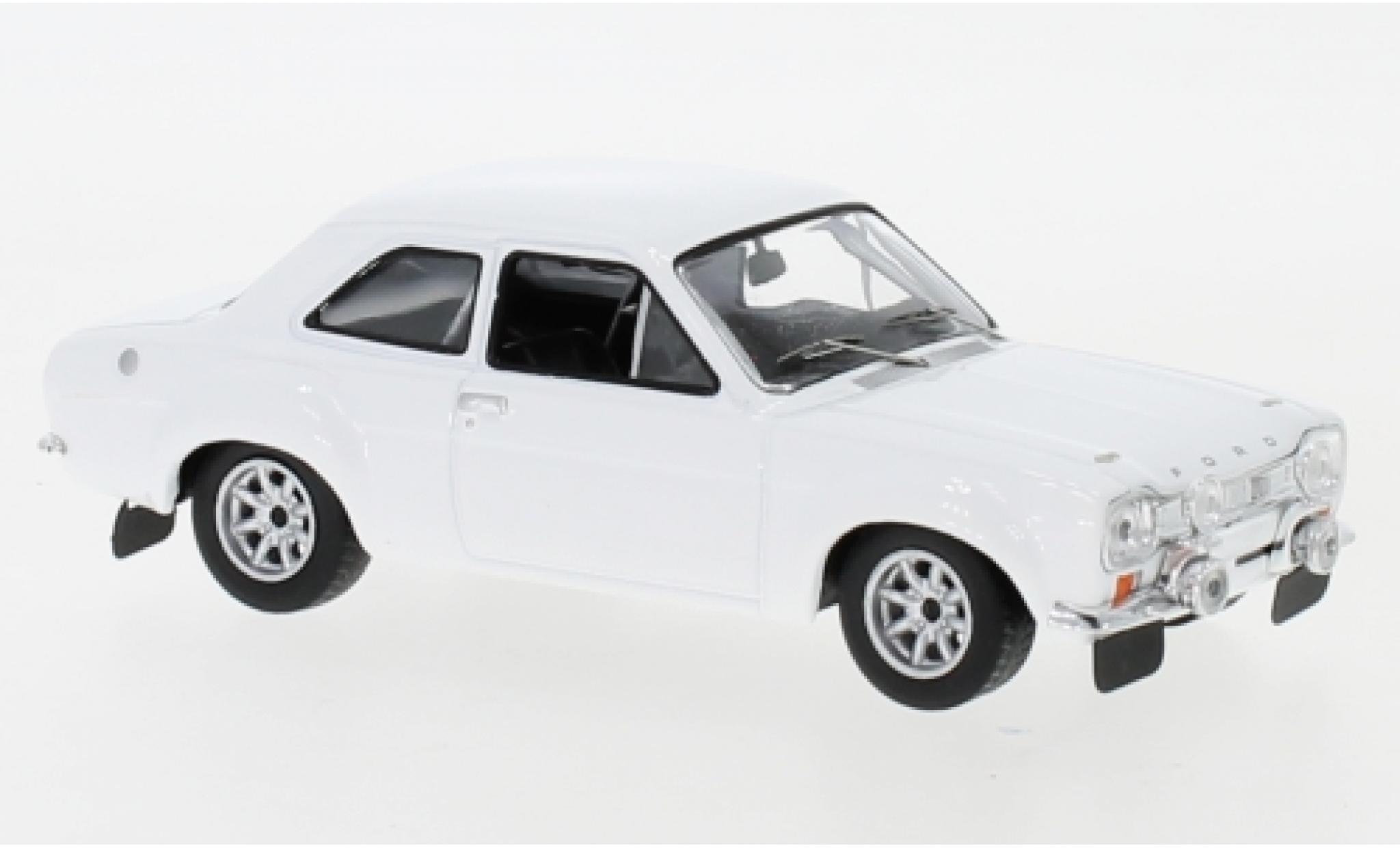 Ford Escort 1/43 IXO MK I white 1971 Plain Body Version y compris les Zusatzteile diecast model cars
