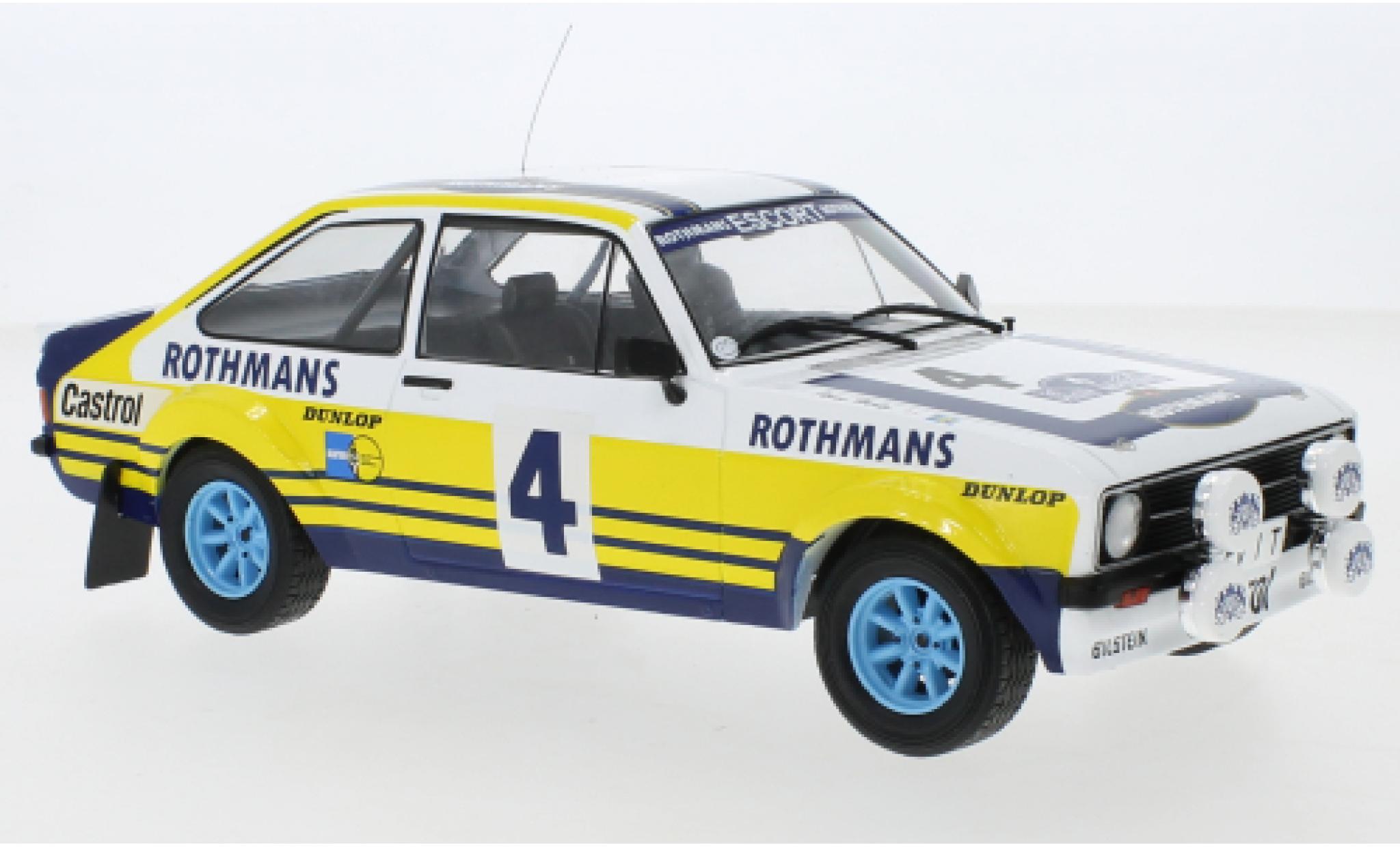 Ford Escort 1/18 IXO MK II RS 1800 No.4 Rally Acropolis 1979 H.Mikkola/A.Hertz diecast model cars
