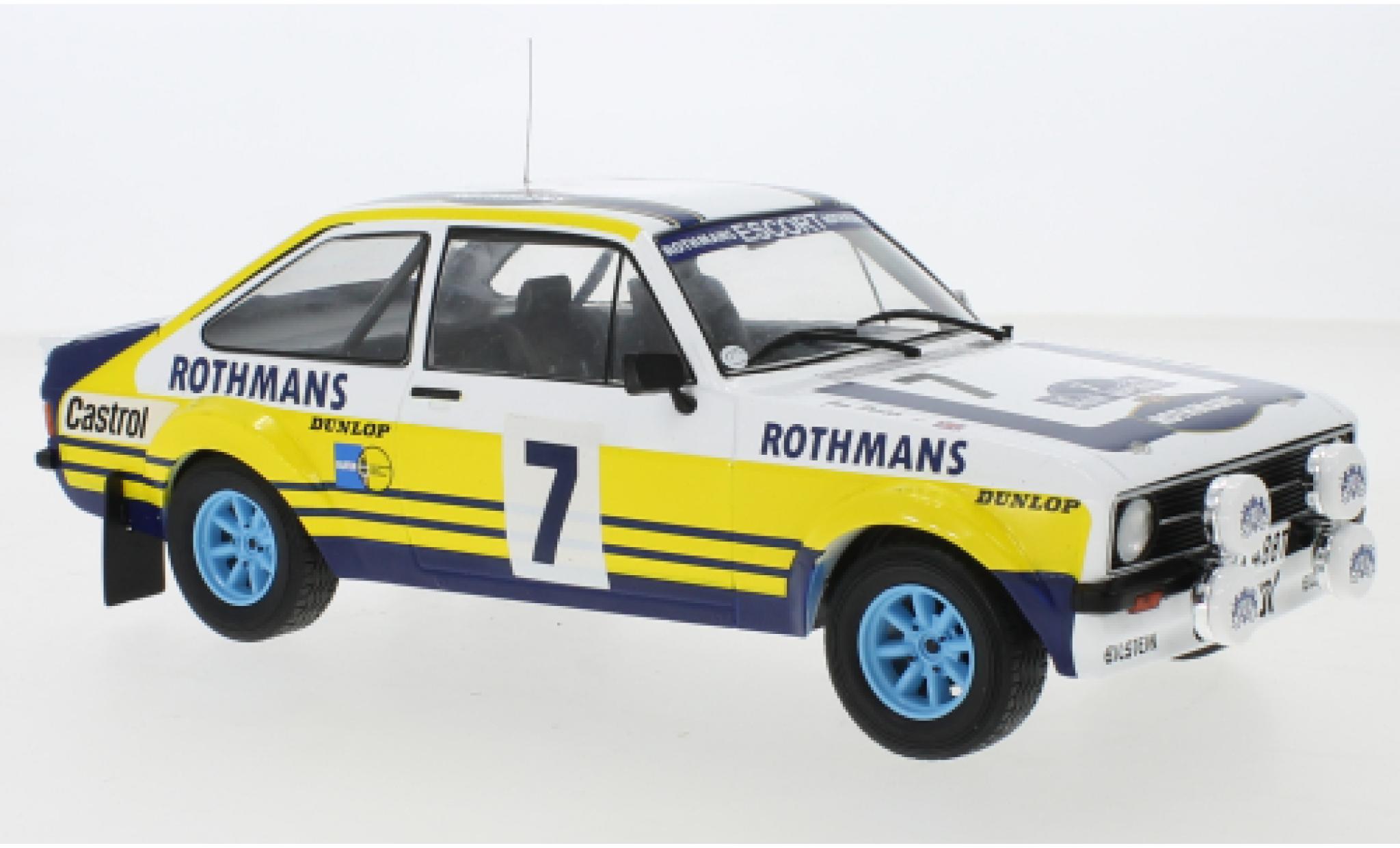 Ford Escort 1/18 IXO MK II RS 1800 No.7 Rally Acropolis 1979 R.Clark/J.Porter diecast model cars