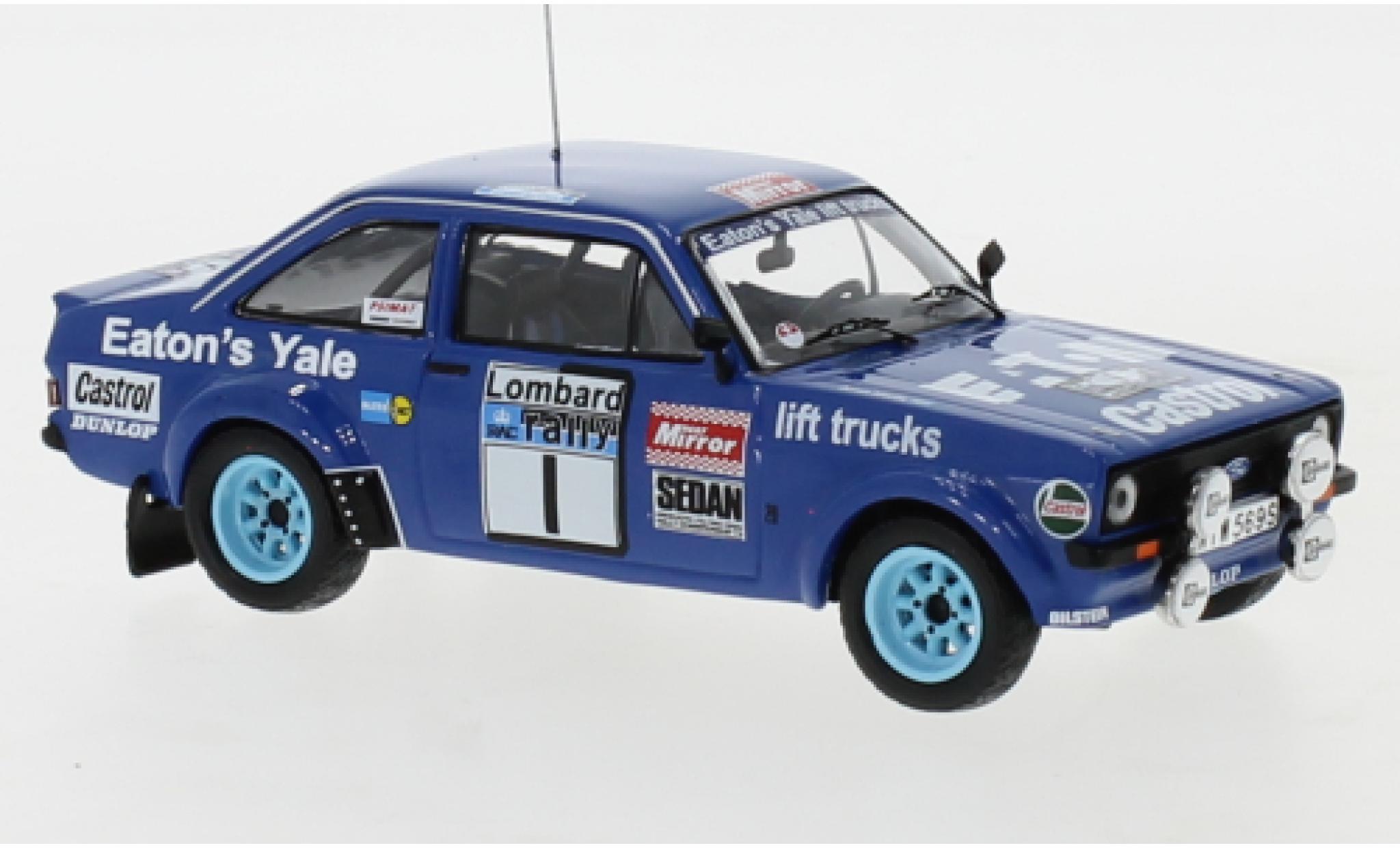 Ford Escort 1/43 IXO MK II RS No.1 Eaton Yale Rally WM RAC Rally 1979 H.Mikkola/A.Hertz diecast model cars