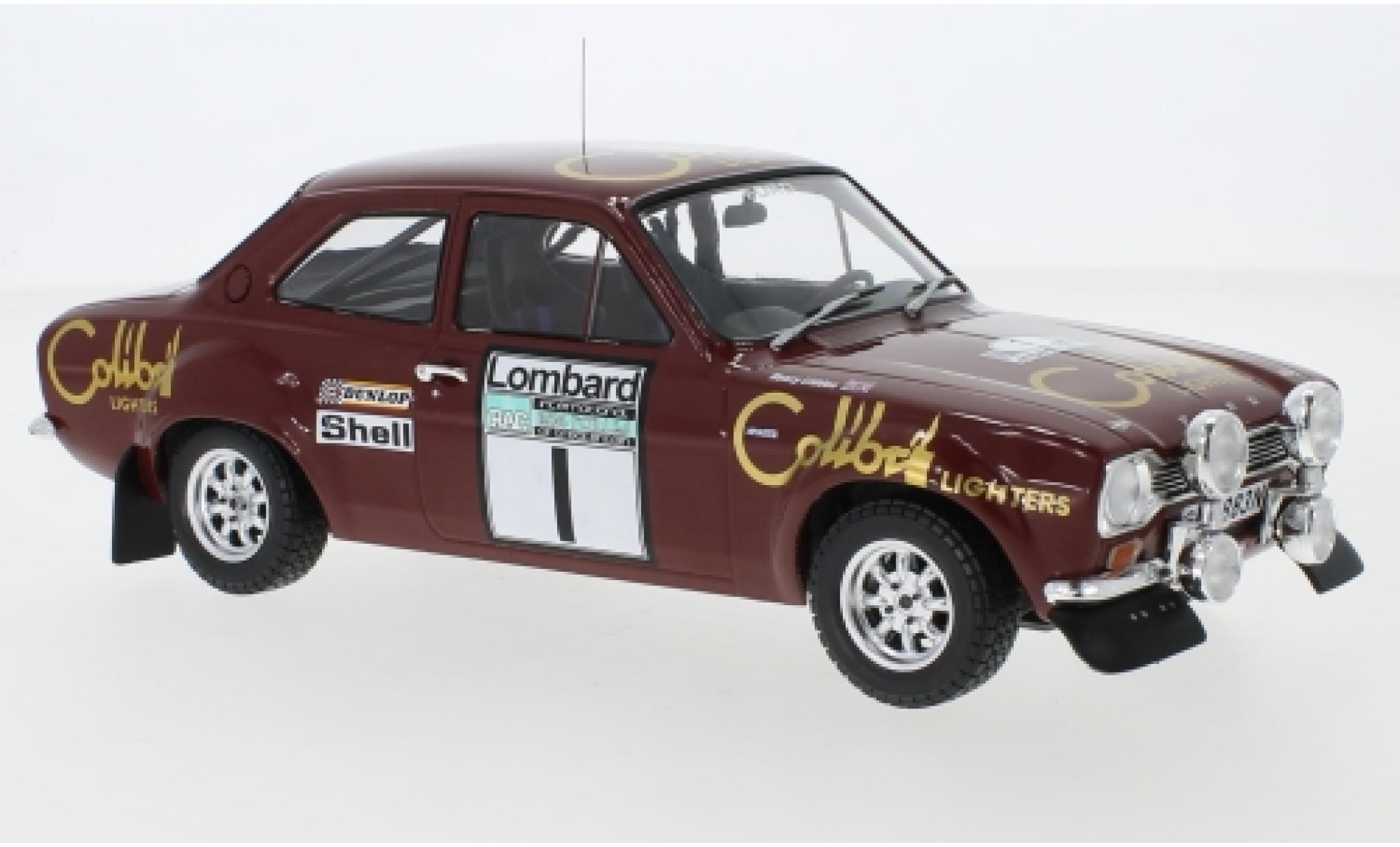 Ford Escort 1/18 IXO MK1 RS 1600 No.1 Colibri Lighters Rally WM RAC Rally 1974 T.Makinen/H.Liddon diecast model cars