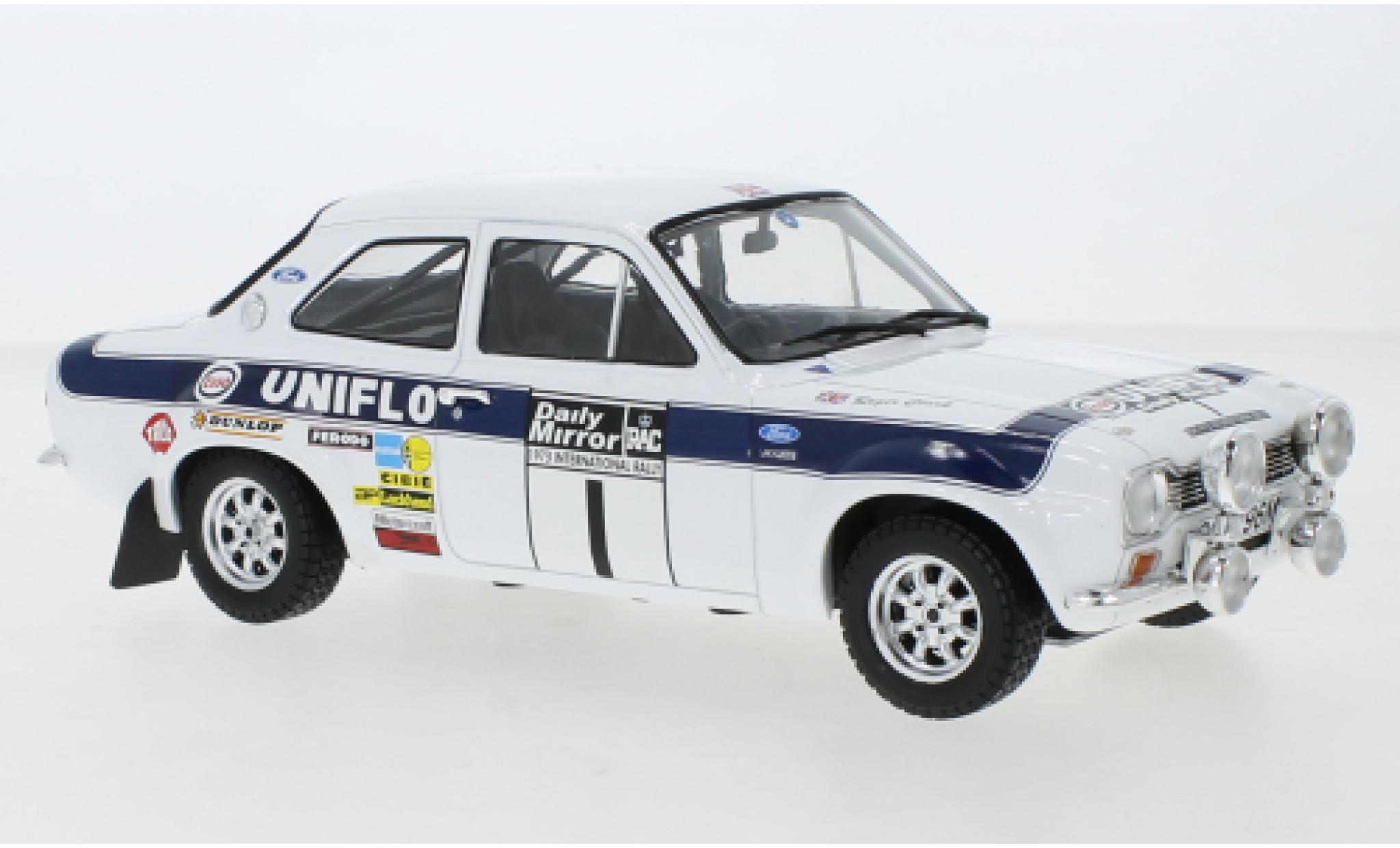 Ford Escort 1/18 IXO MKI RS 1600 No.1 RAC Rally 1973 New Blue R.Clark/T.Mason diecast model cars