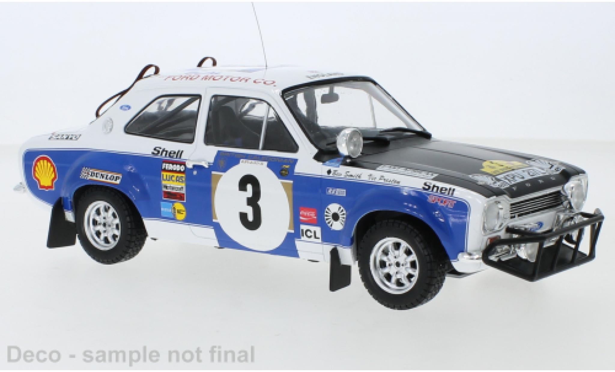 Ford Escort 1/18 IXO MkI RS 1600 RHD No.3 Safari Rally 1973 V.Preston Jr./B.Smith diecast model cars