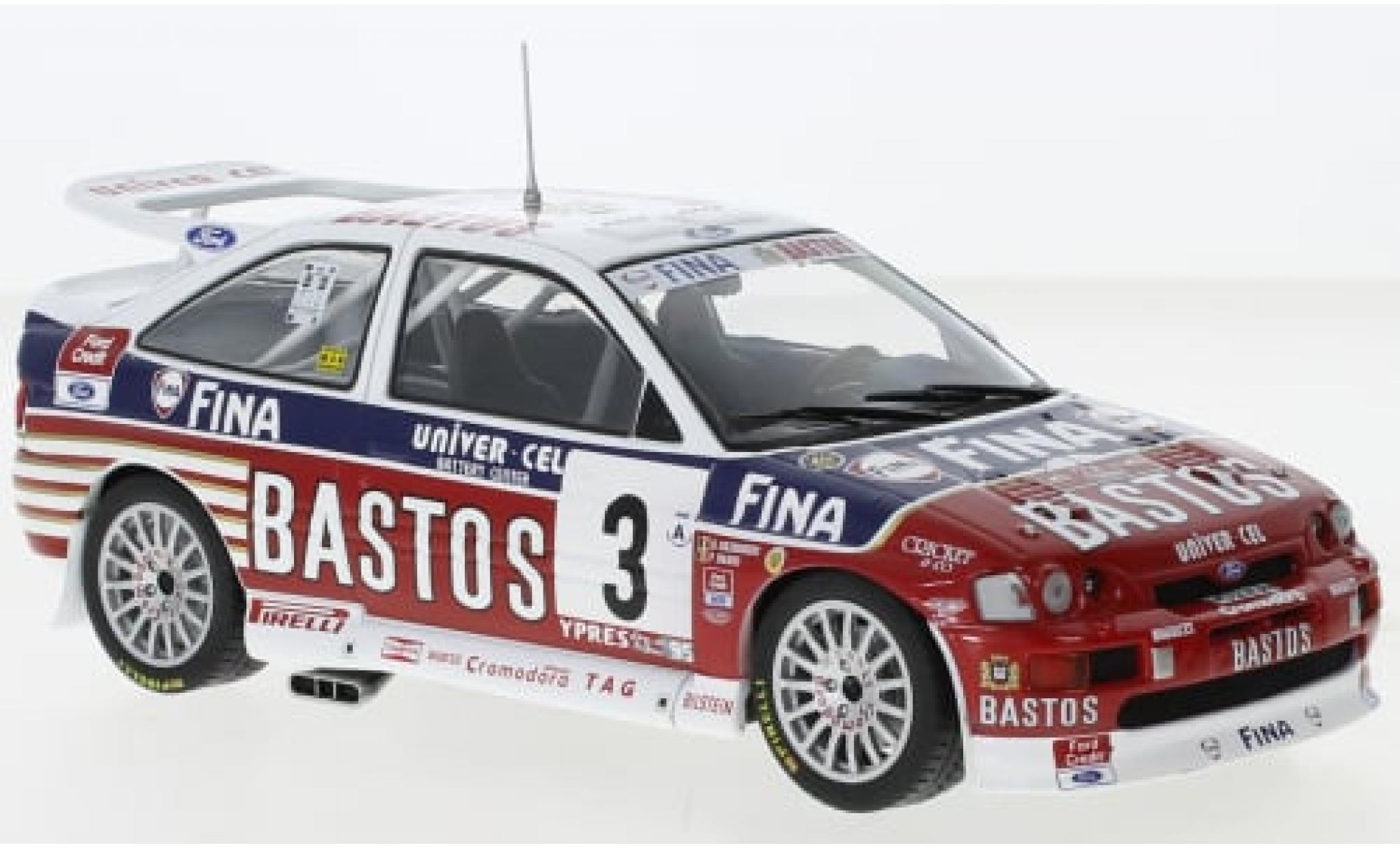 Ford Escort 1/24 IXO RS Cosworth No.3 Bastos 24h Ypres 1995 1:24 diecast model cars