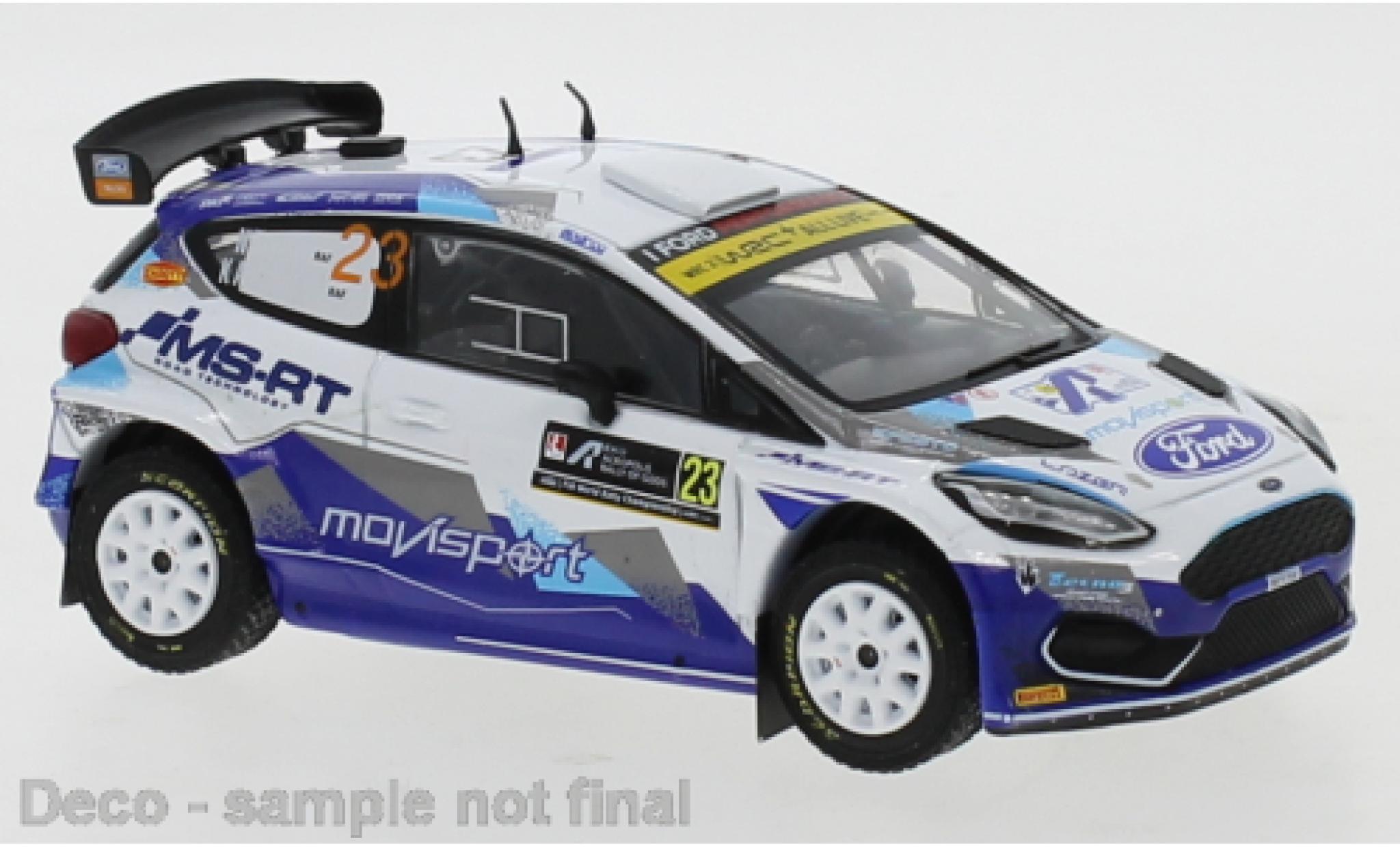 Ford Fiesta 1/43 IXO R5 MkII No.23 MoviSport WRC2 Rally Acropolis 2021 N.Gryazin/K.Aleksandrov diecast model cars