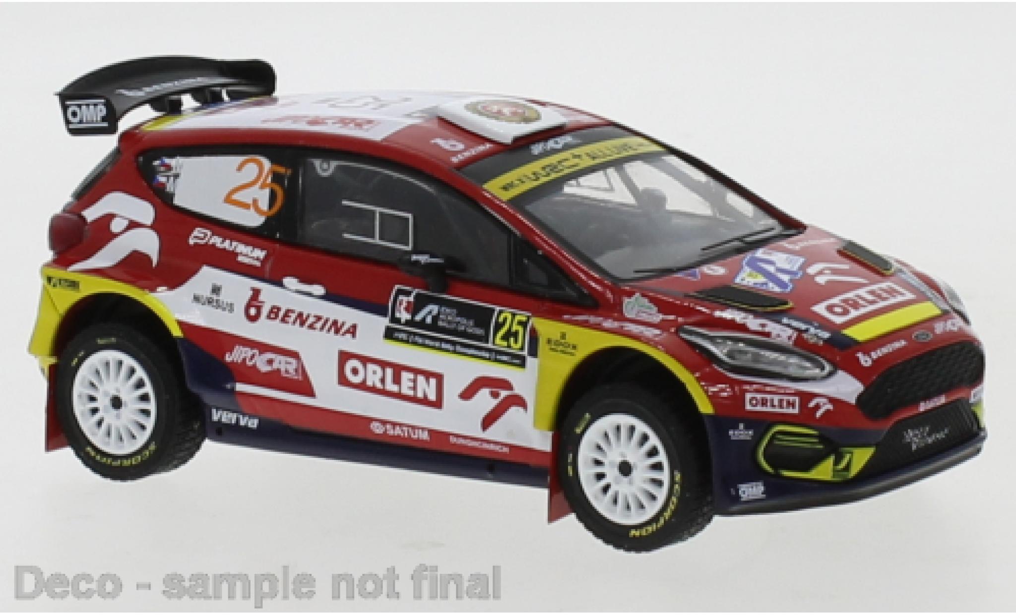 Ford Fiesta 1/43 IXO R5 MkII No.25 Orlen Rally Acropolis 2021 M.Prokop/M.Ernst diecast model cars