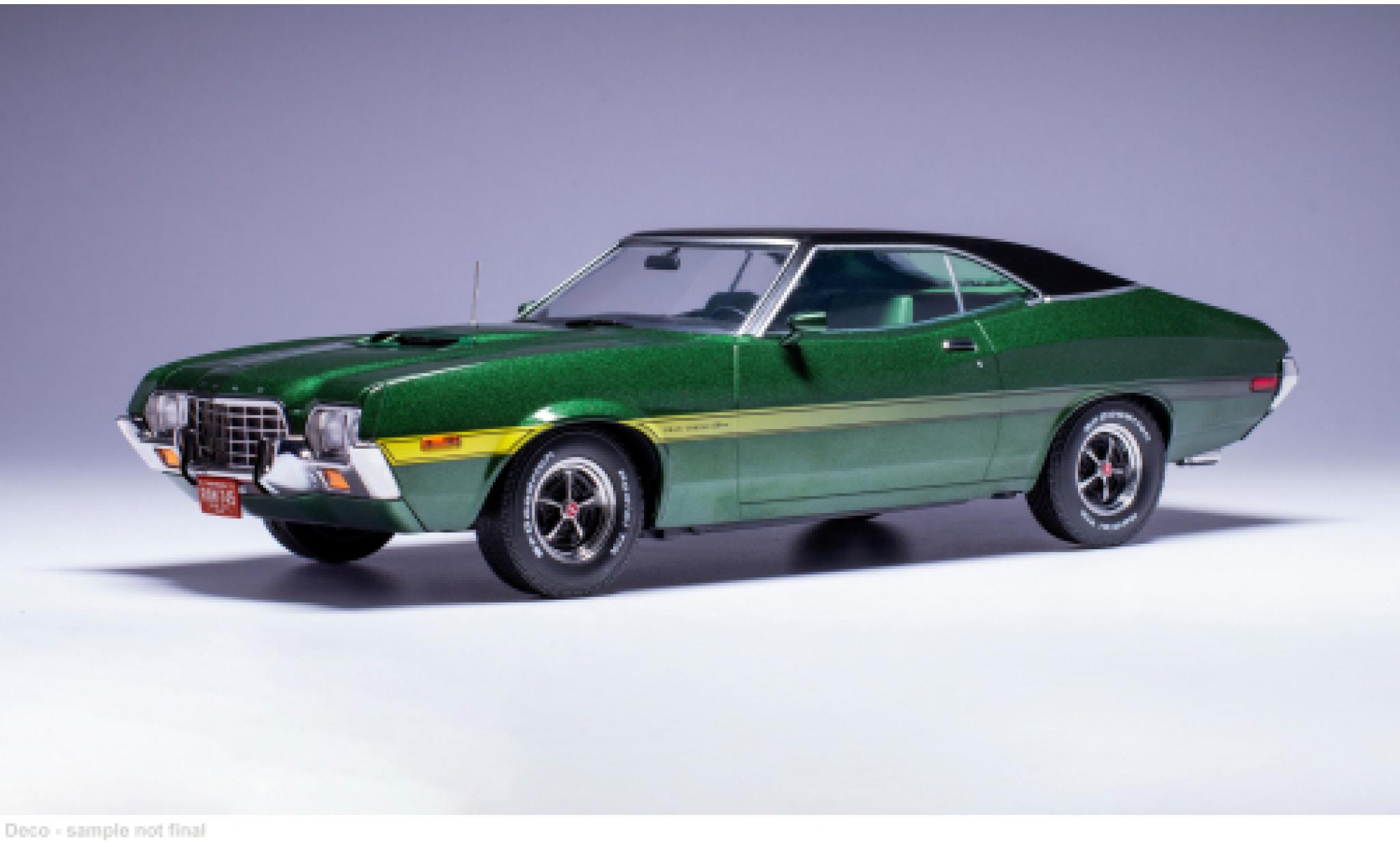 Ford Gran Torino 1/18 IXO Sport metallise green 1972 1:18 diecast model cars