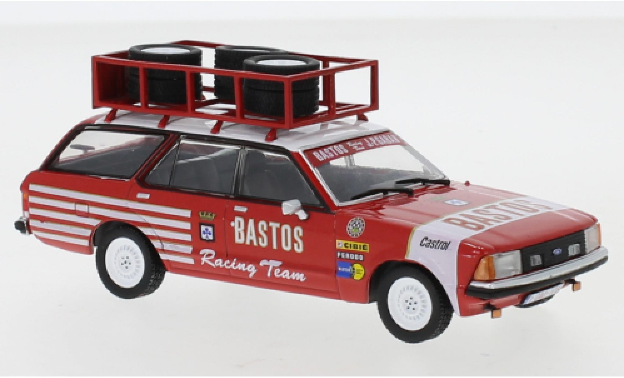 Ford Granada 1/43 IXO MK II Turnier Bastos Racing Team Bastos 1978 Assistance with roof rack diecast model cars