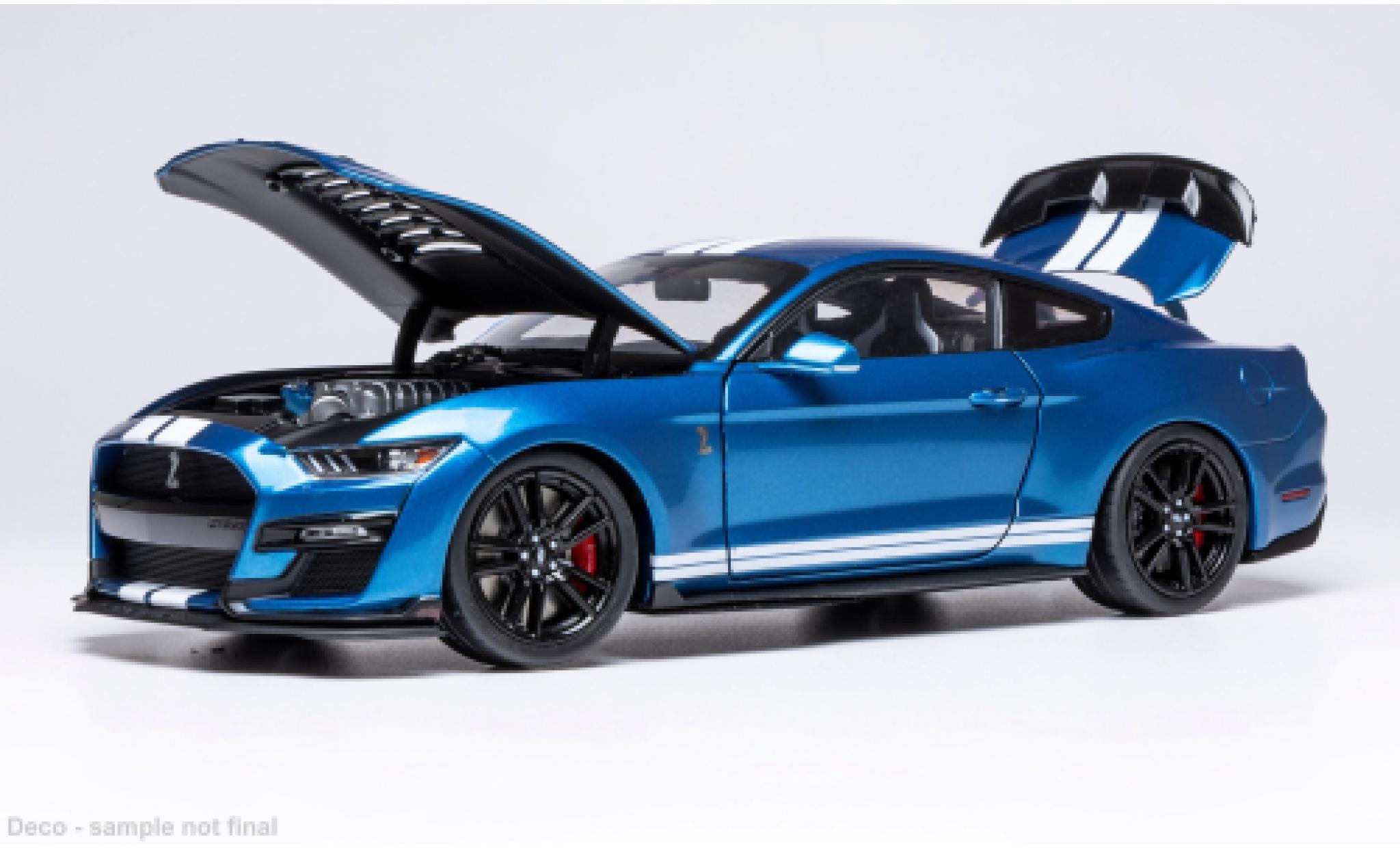Shelby GT 500 1/18 IXO Ford Mustang blue/white 2022 1:18 diecast model cars