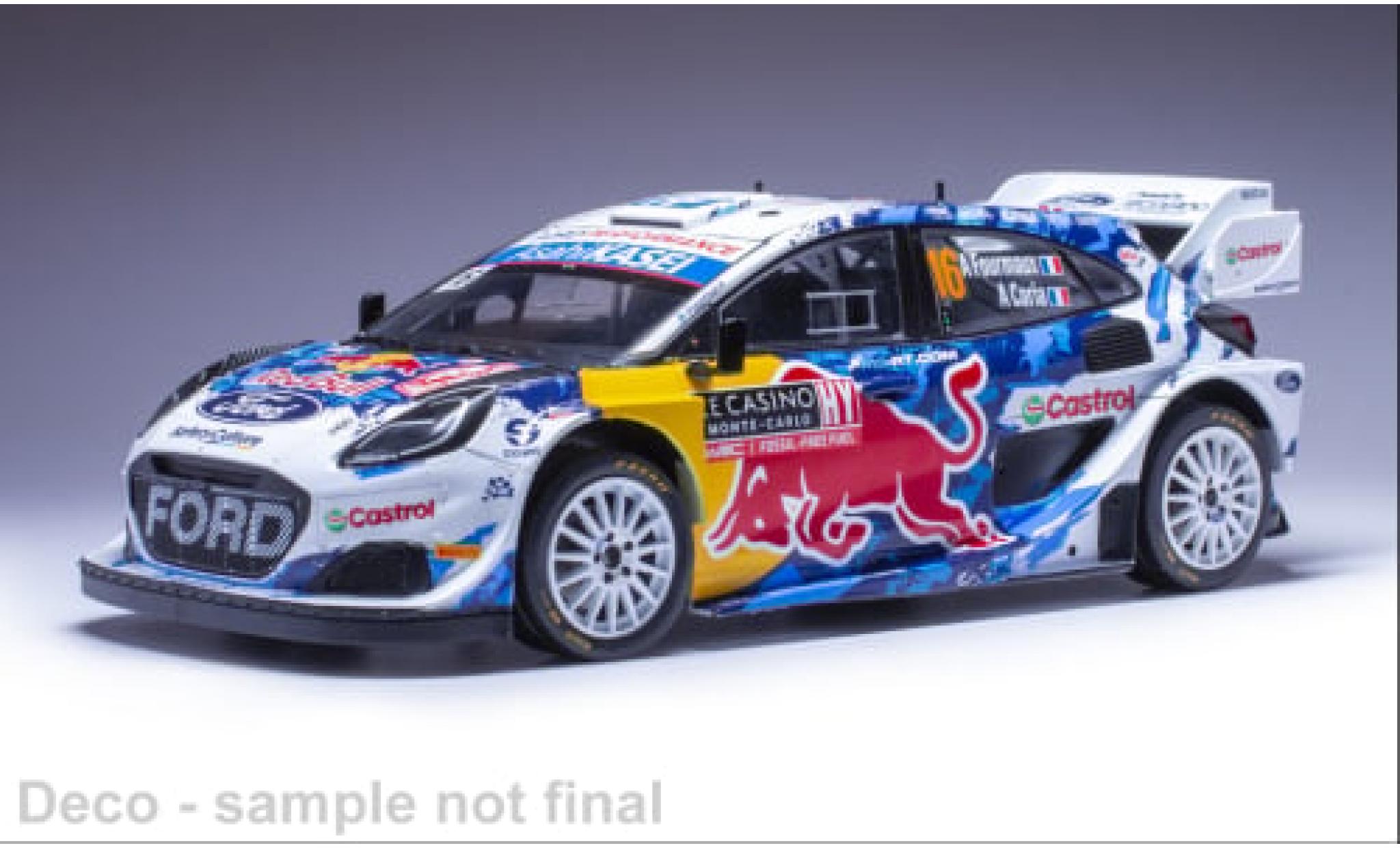 Ford Puma 1/18 IXO Rally 1 No.16 WRC Rally Monte Carlo 2024 1:18 diecast model cars